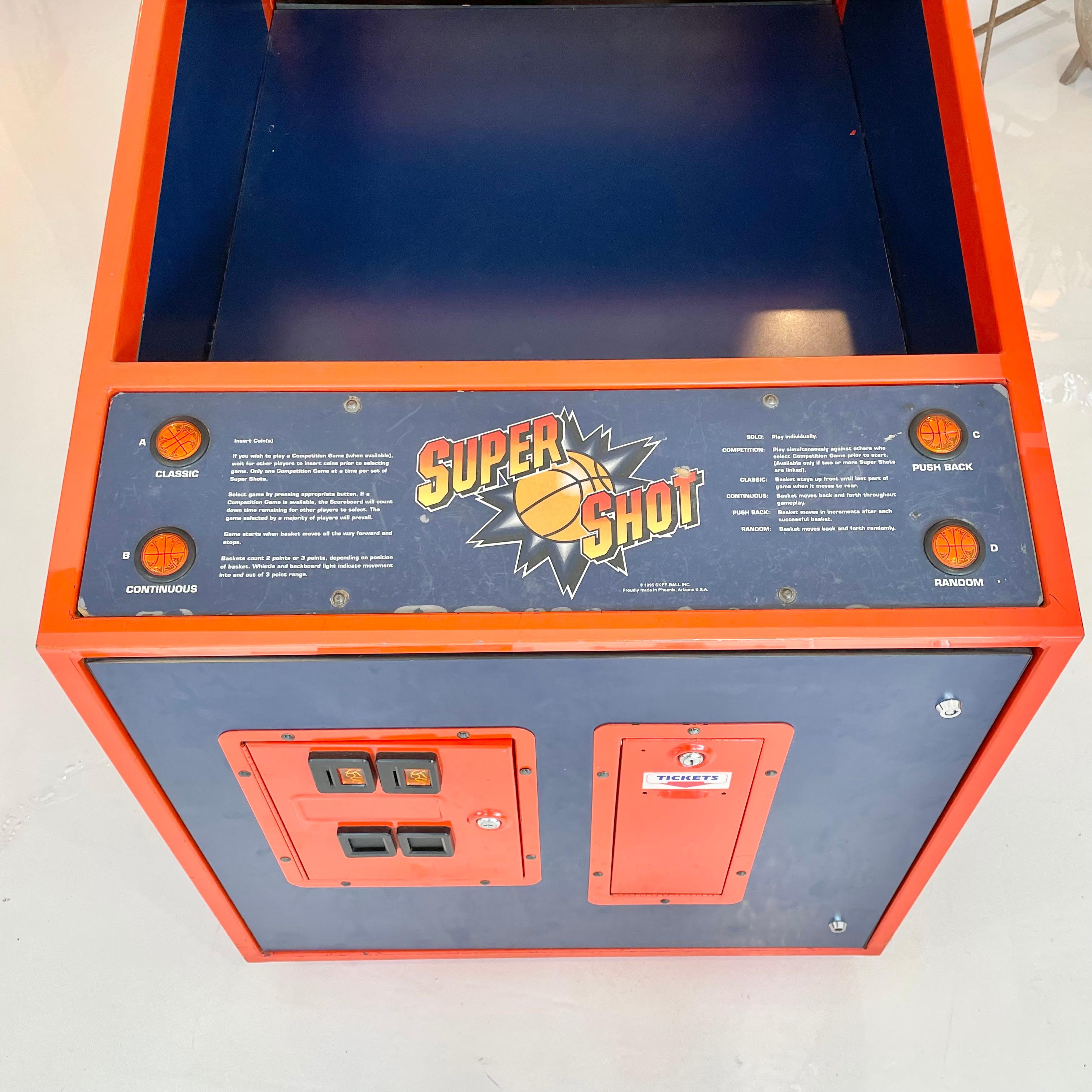 Vintage Super Shot Basketball Arcade Game by Skee-Ball 3