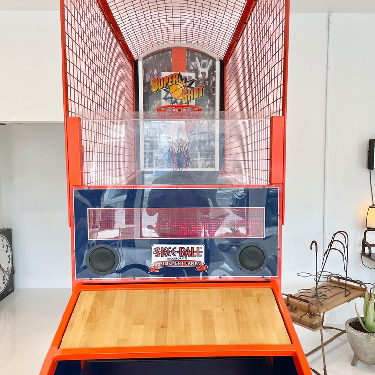 Vintage Super Shot Basketball Arcade Game by SkeeBall For Sale at 1stDibs