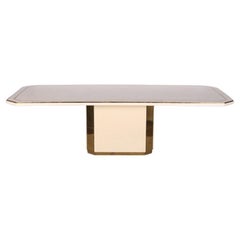 Table de salle à manger 'Jean Claude Mahey' d'époque, de qualité supérieure
