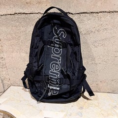 Vintage SUPREME Schwarzer Rucksack