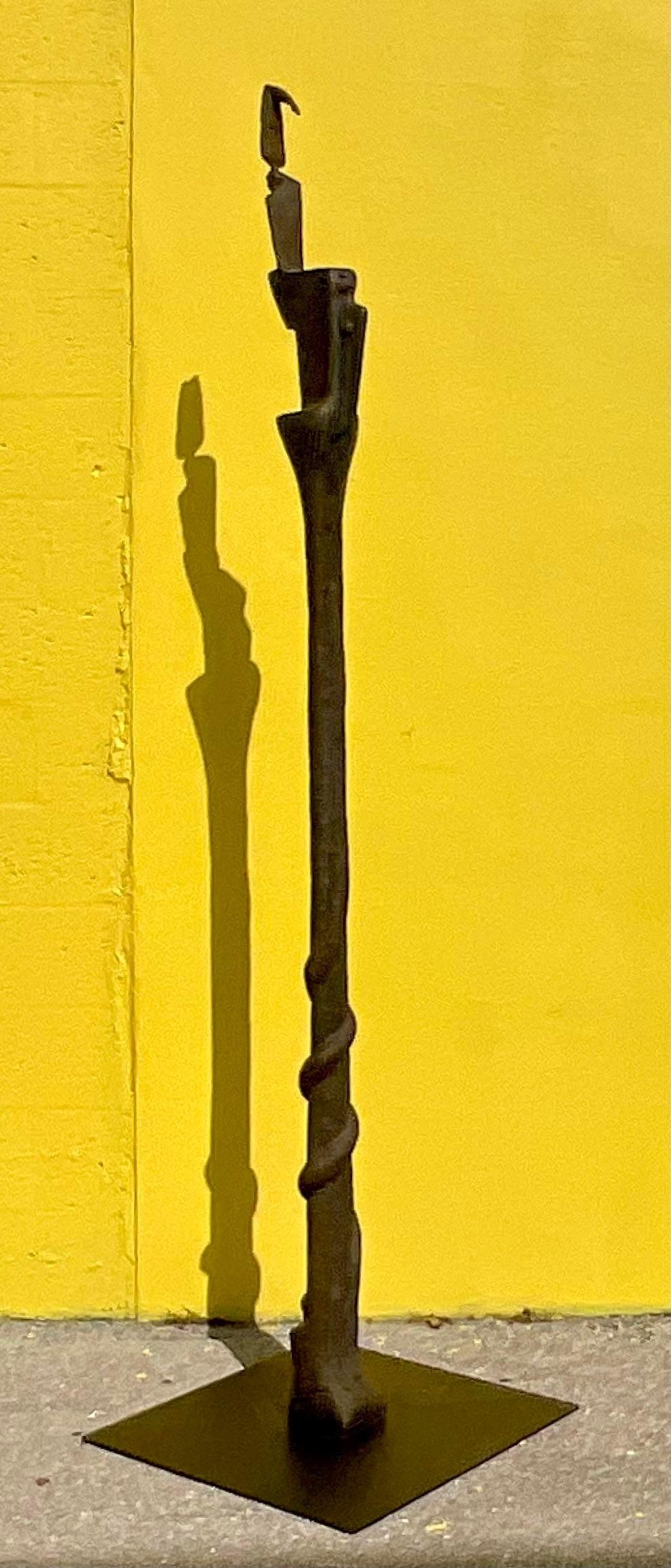 Vintage Surrealist Abstract Thom Cooney Crawford Bronze Totem Sculpture For Sale 1