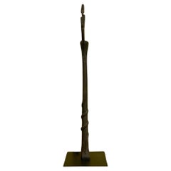 Retro Surrealist Abstract Thom Cooney Crawford Bronze Totem Sculpture