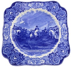 Vintage "Surrender of Cornwallis" Bicentennial Decorative Plate by Crown Ducal