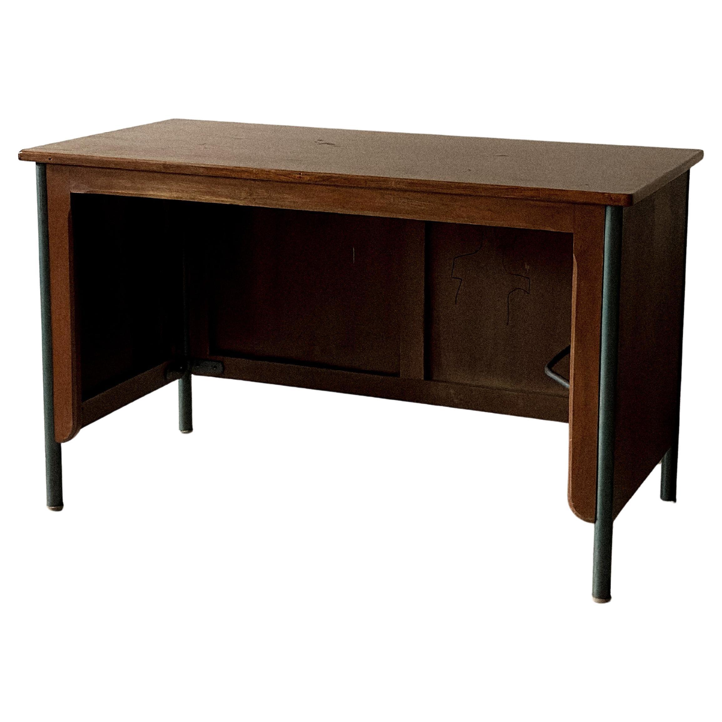 Vintage “Surveillant” desk attributed to Ateliers Jean Prouvé, France, c. 1960s