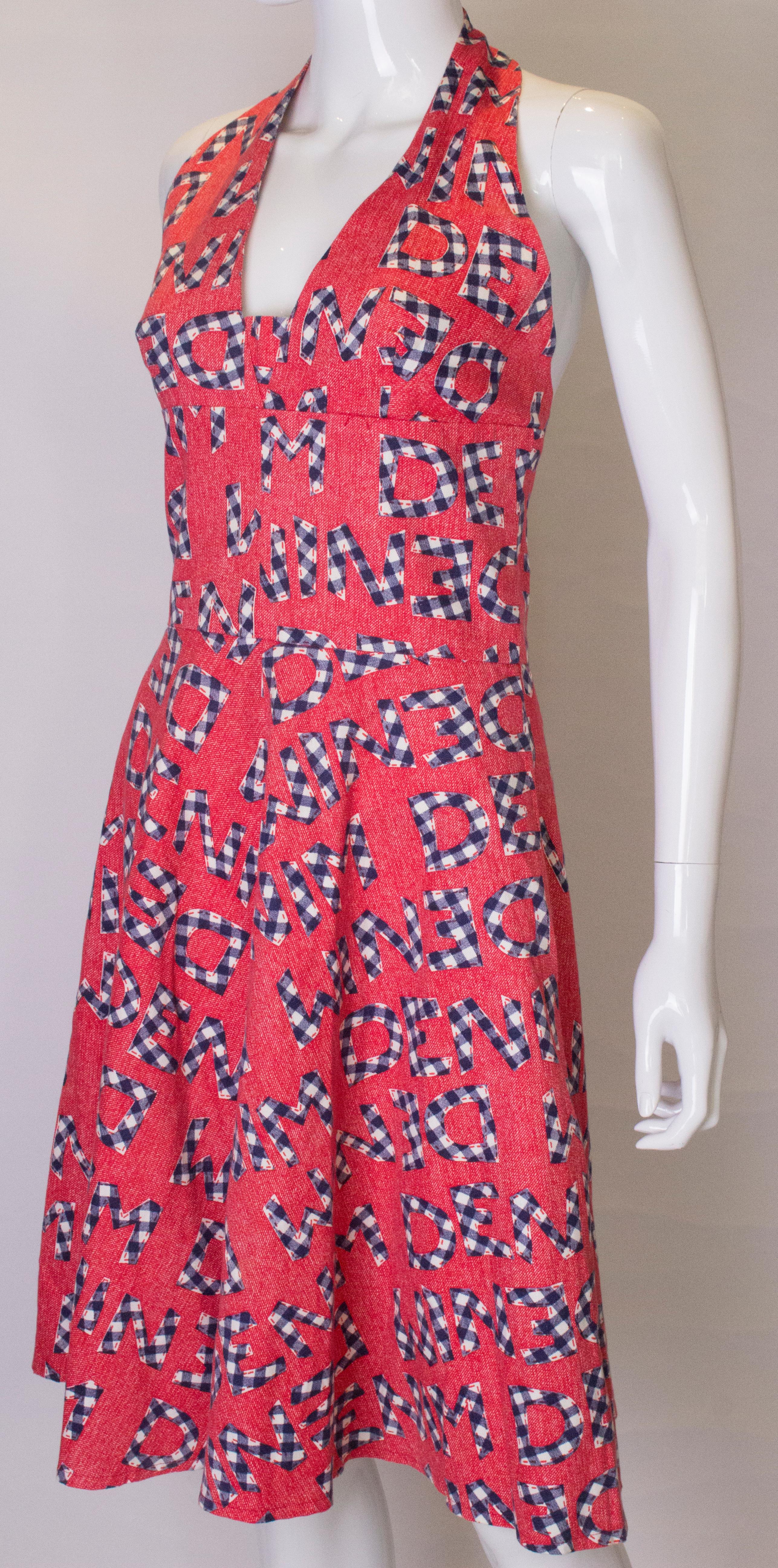 Vintage Susan Small Casual Cotton Summer Dress In Good Condition For Sale In London, GB
