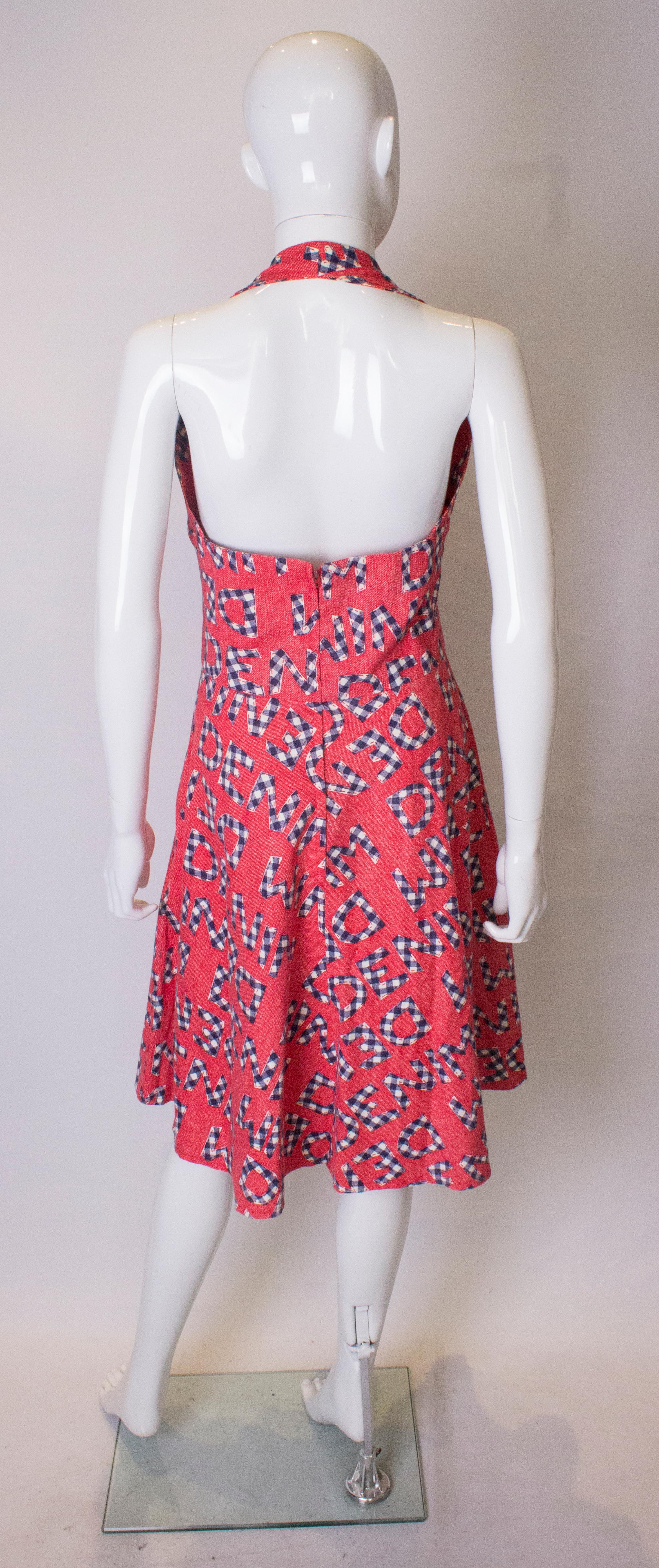 Vintage Susan Small Casual Cotton Summer Dress For Sale 2