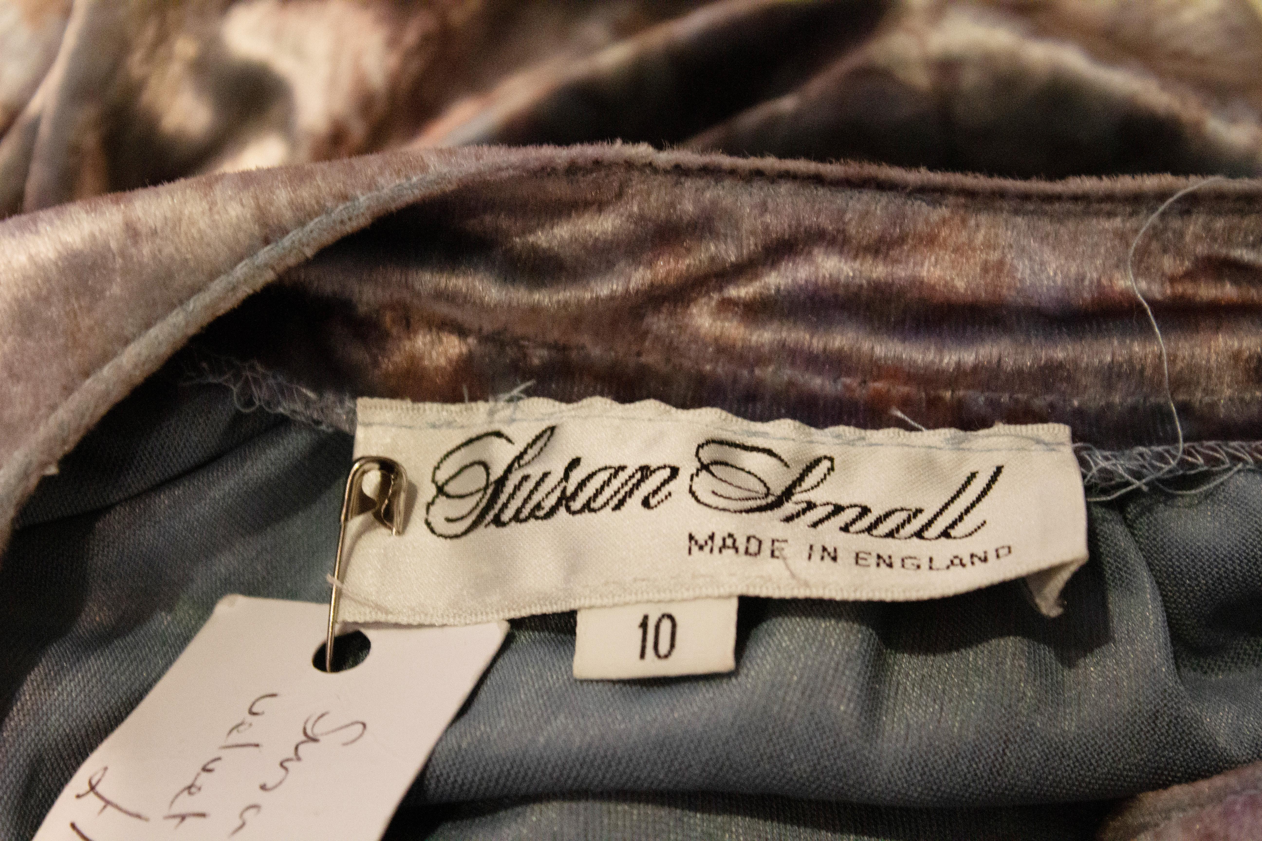 Vintage Susan Small Silk Velvet Top For Sale 1