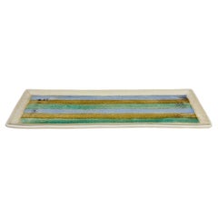 Vintage Sushi Plate Abstract Color Block