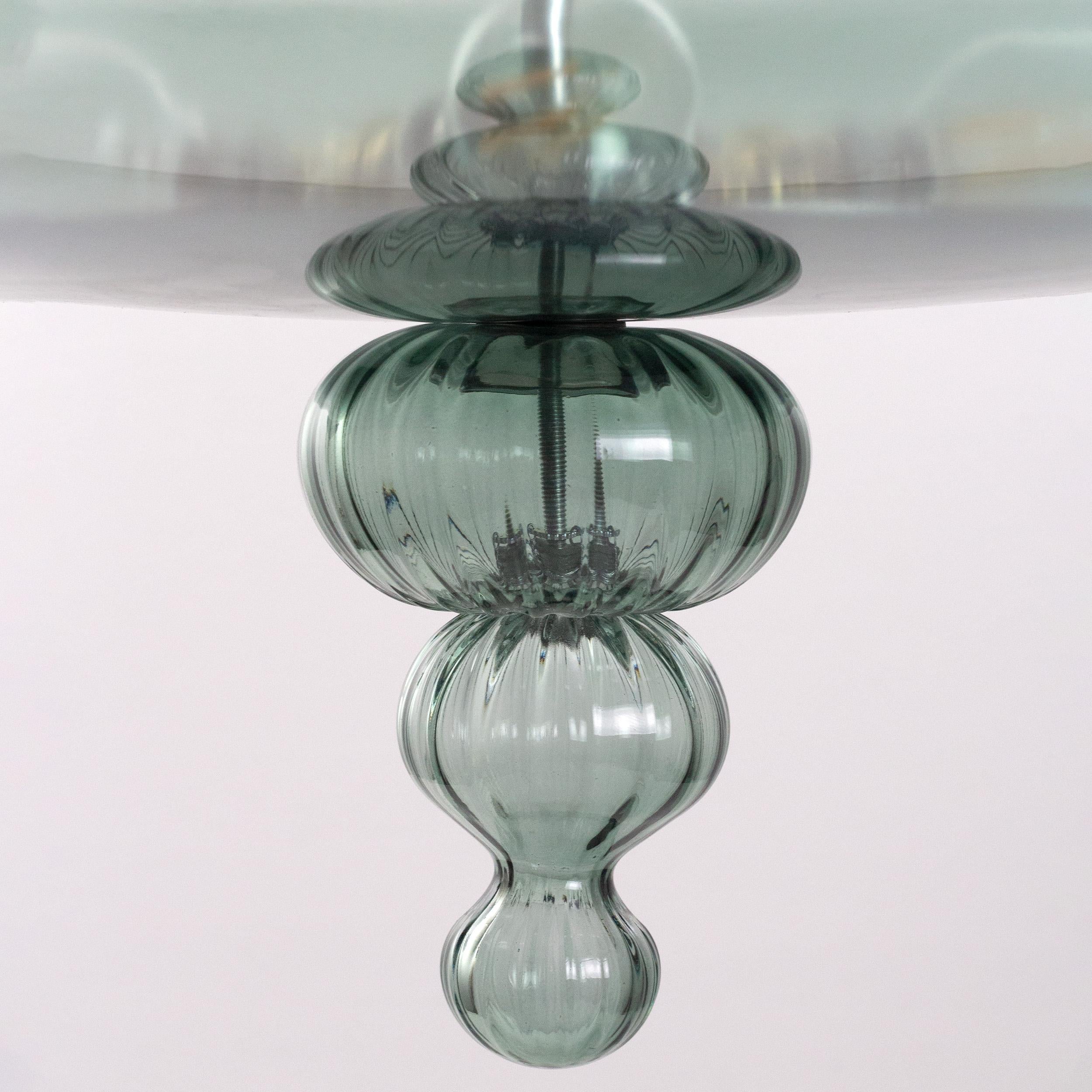 Contemporary Vintage Suspension in Murano Glass by Multiforme For Sale