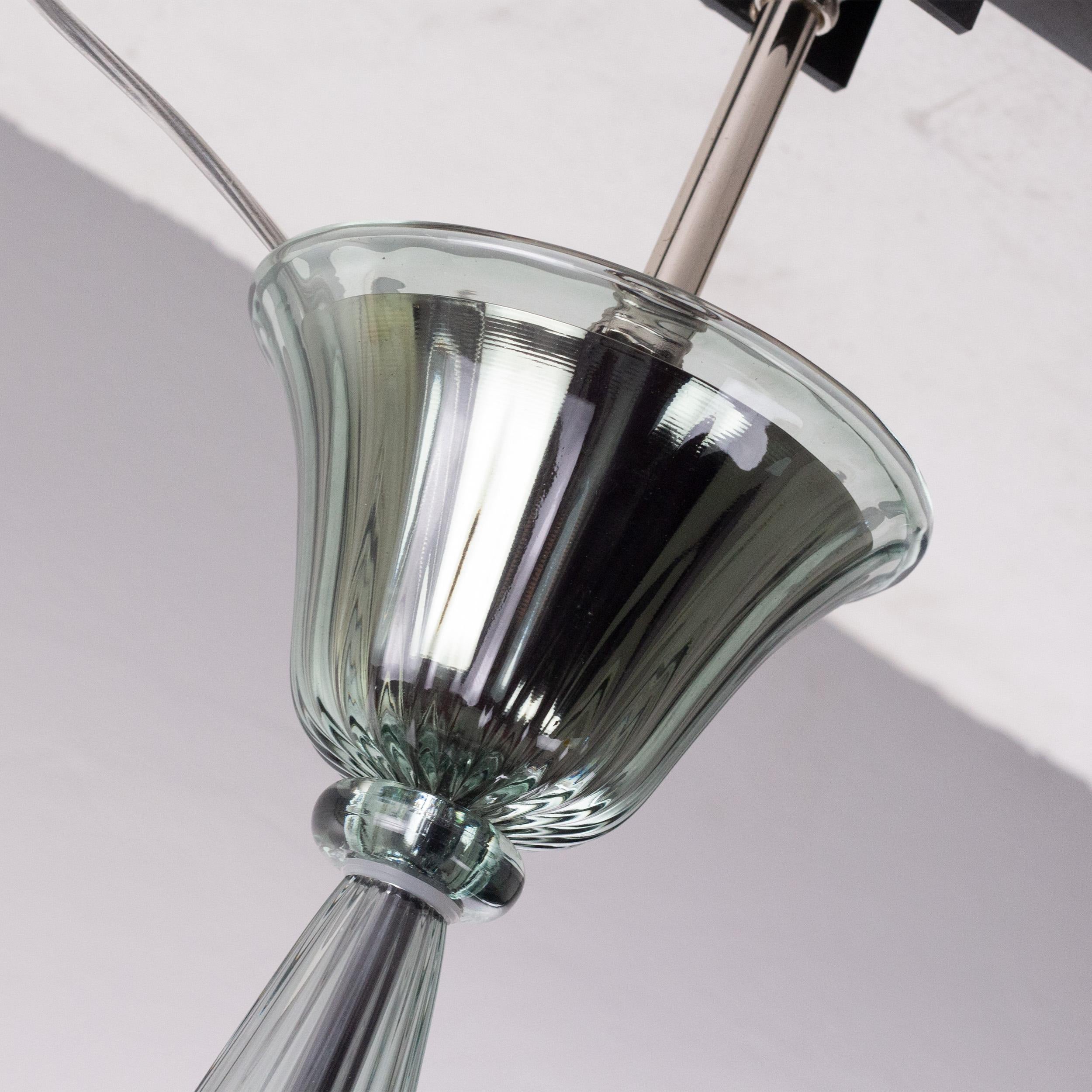 Blown Glass Vintage Suspension in Murano Glass by Multiforme For Sale