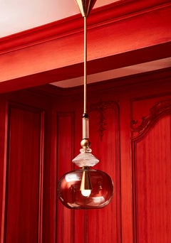 Vintage Suspension en verre de Murano