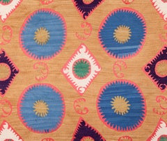 Suzani vintage di Samarcanda, Uzbekistan, anni '60