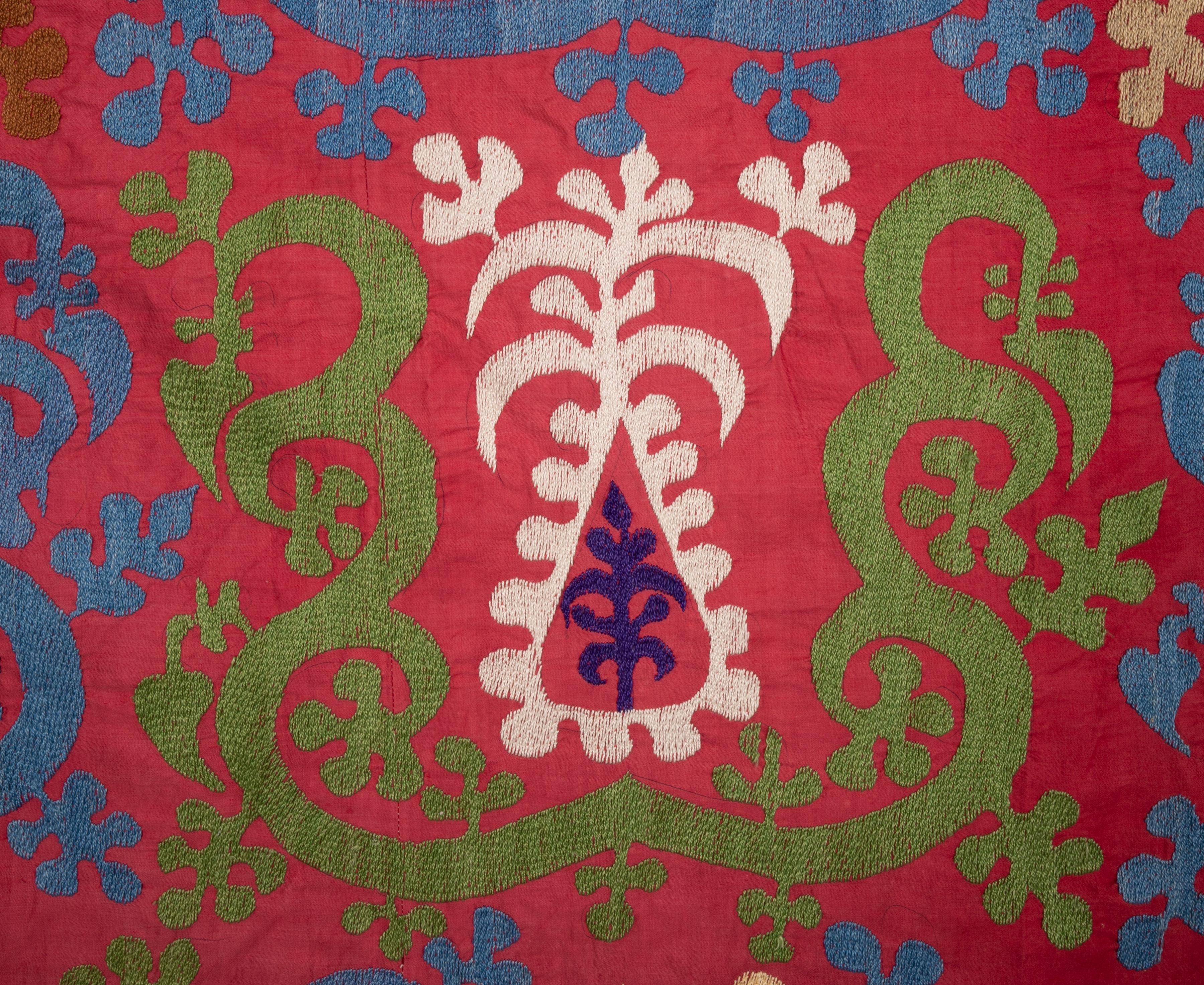 20th Century Vintage Suzani from Samarkand, Uzbekistan, 1970s For Sale