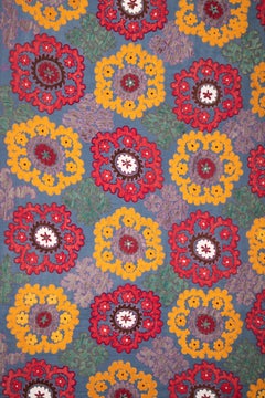 Vintage Suzani from Uzbekistan, Central Asia, 1970s