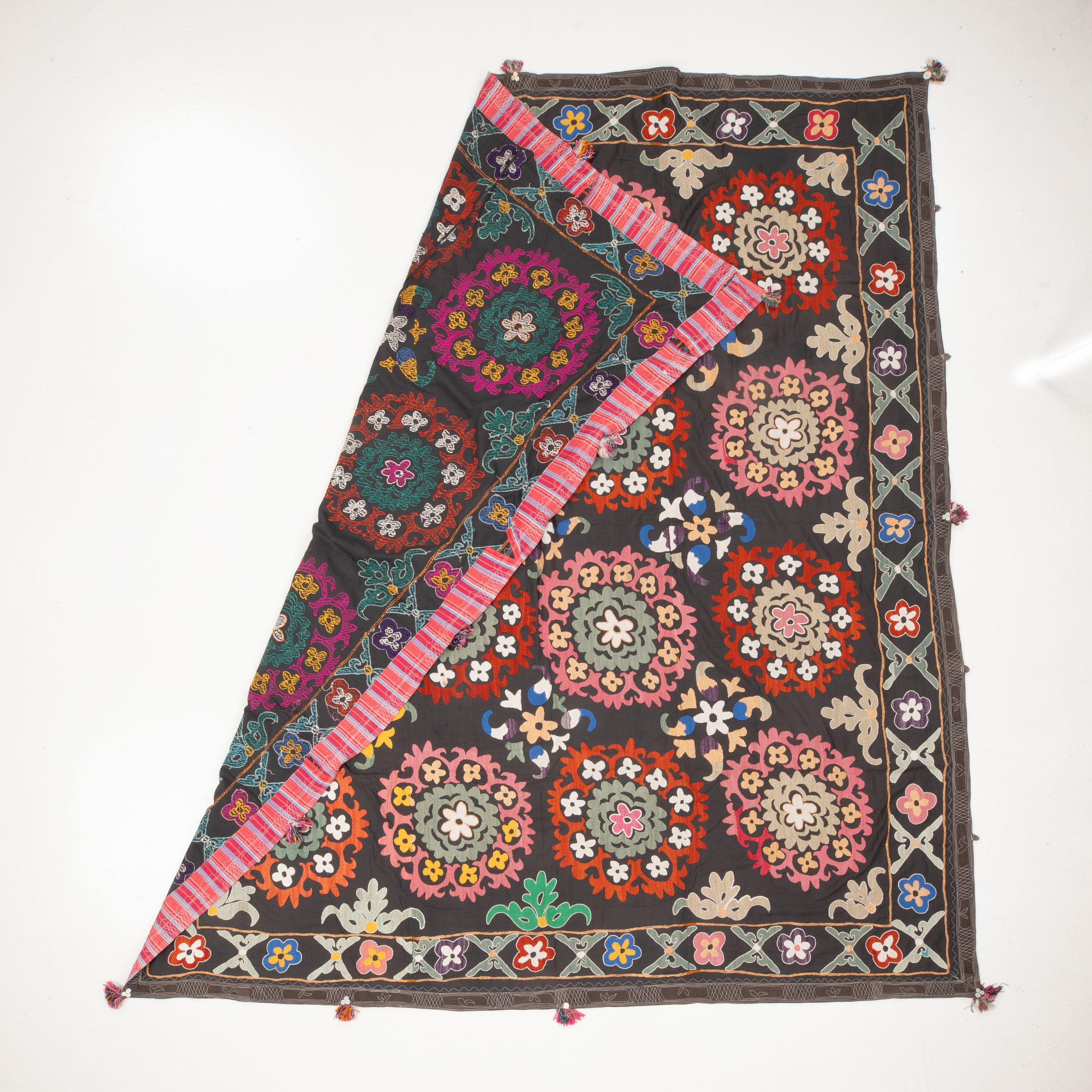 Embroidered Vintage Suzani from , Uzbekistan For Sale