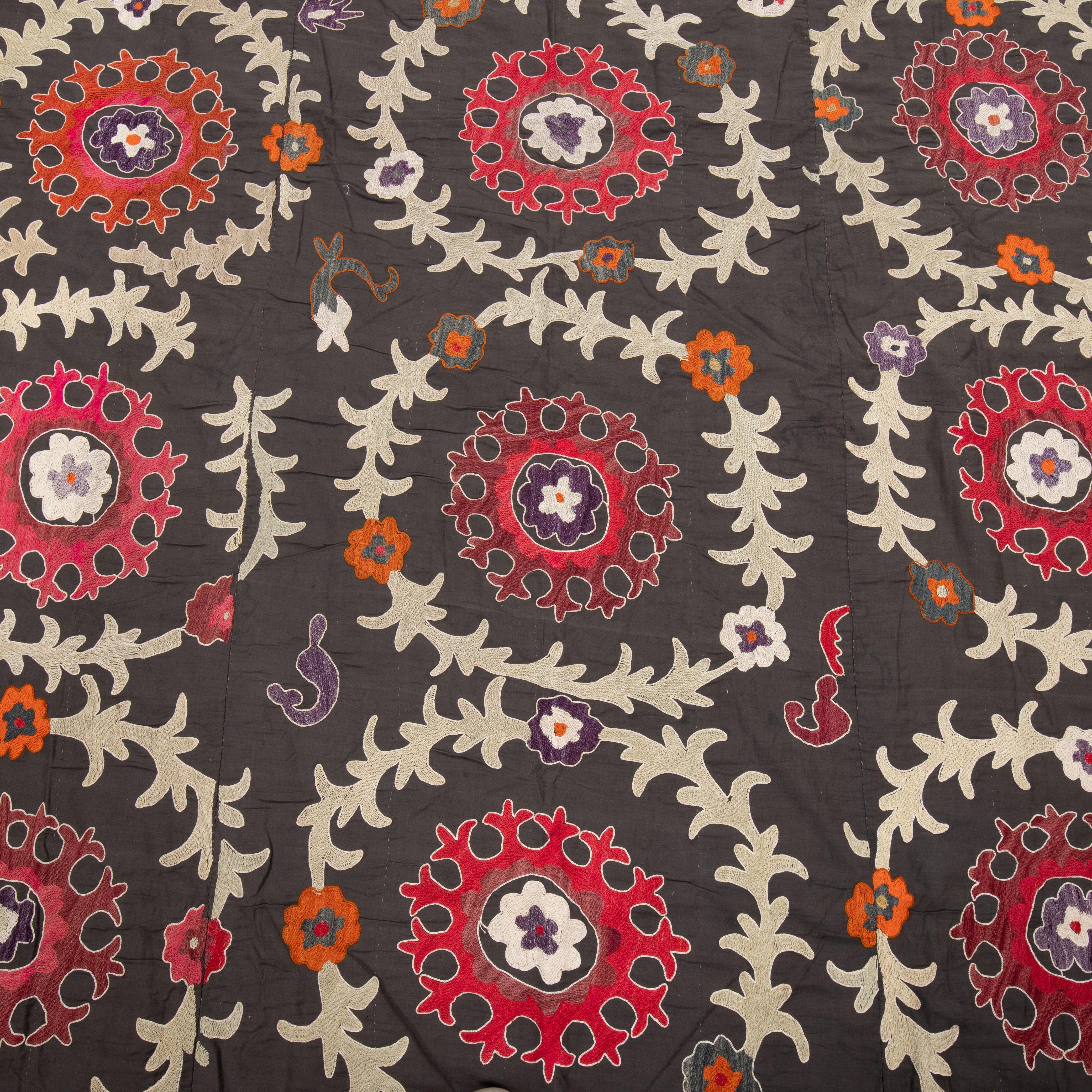 Cotton Vintage Suzani from , Uzbekistan For Sale