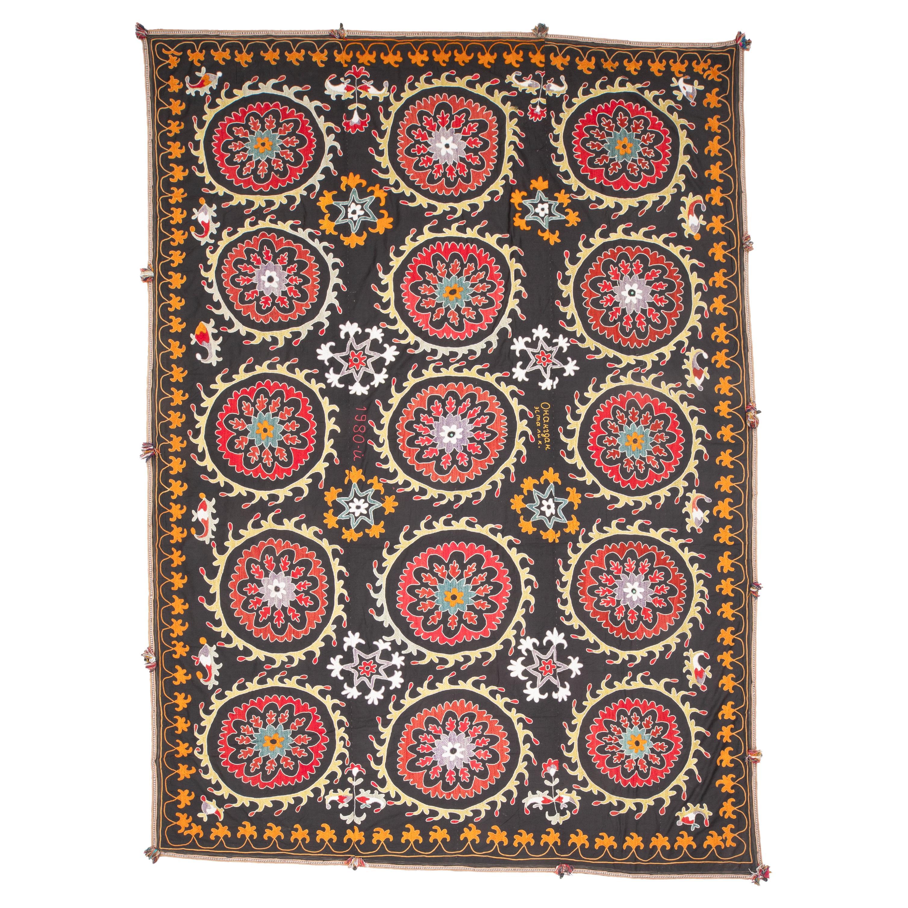 Suzani aus Usbekistan, Vintage im Angebot