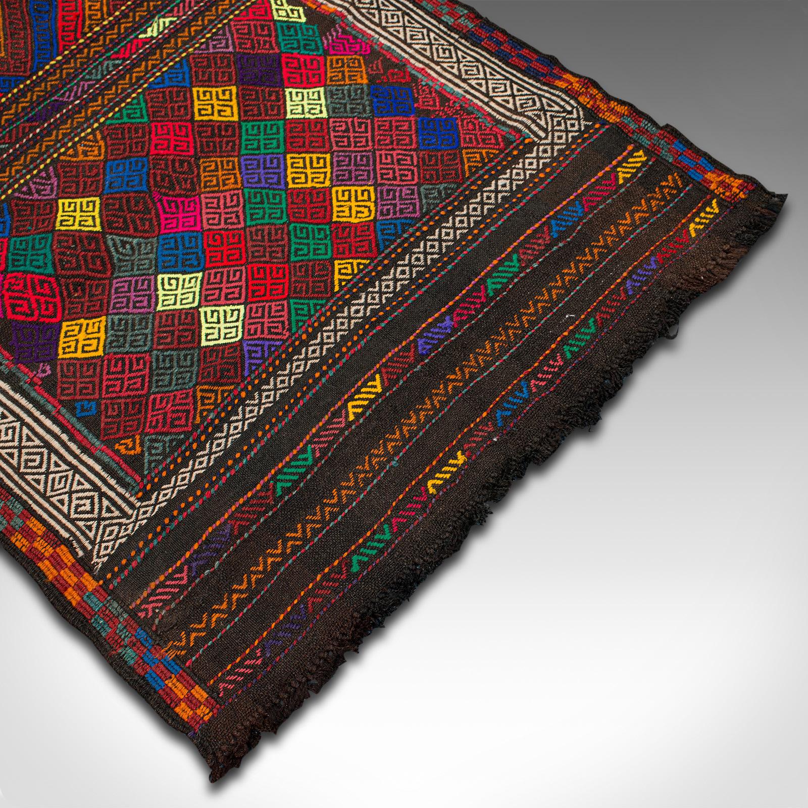 Textile Vintage Suzani Kilim Runner, Middle Eastern, Hallway, Entrance Hall, Rug, Carpet For Sale