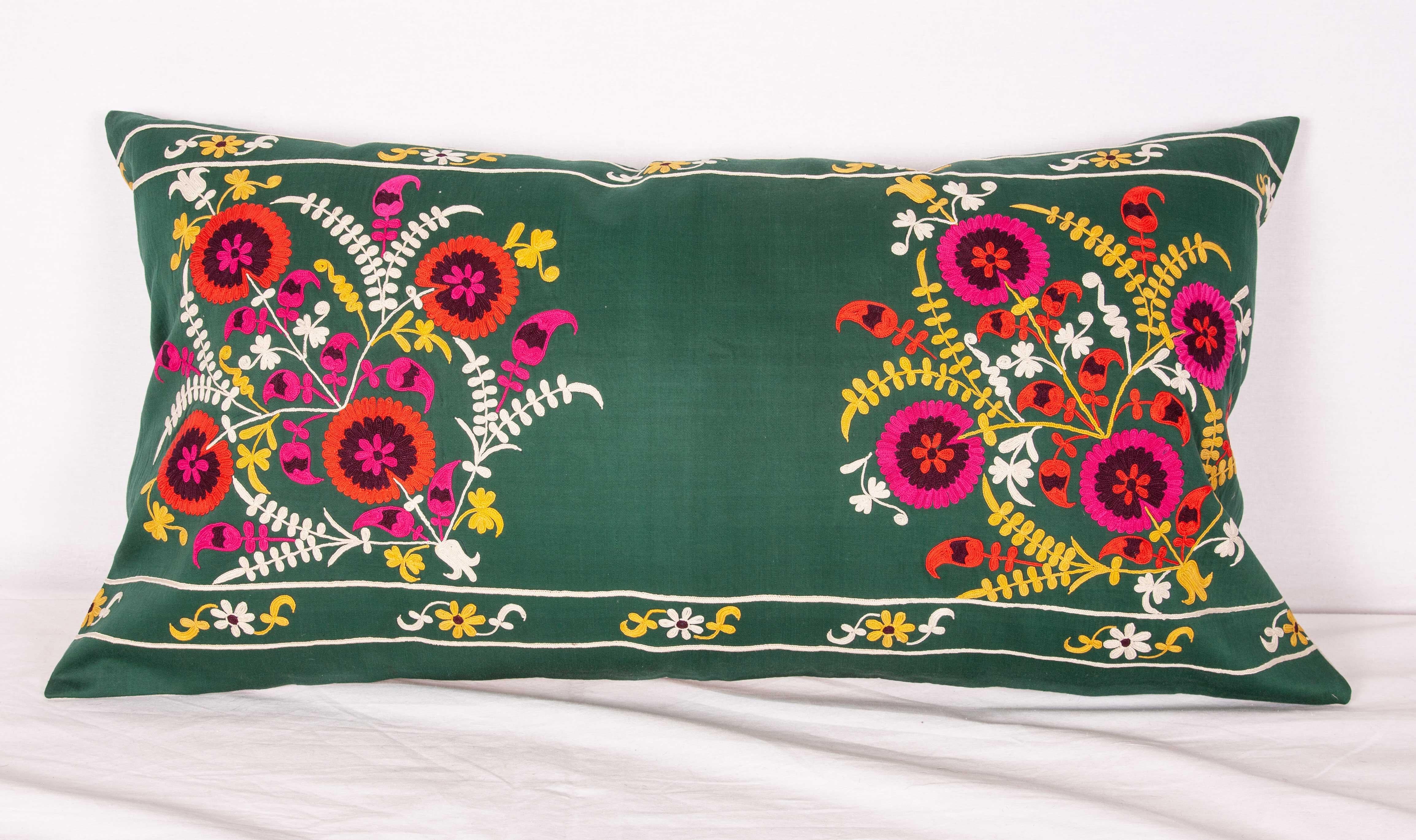 Vintage Suzani Pillow Case, Cuhion Cover, Mid-20th Century 1