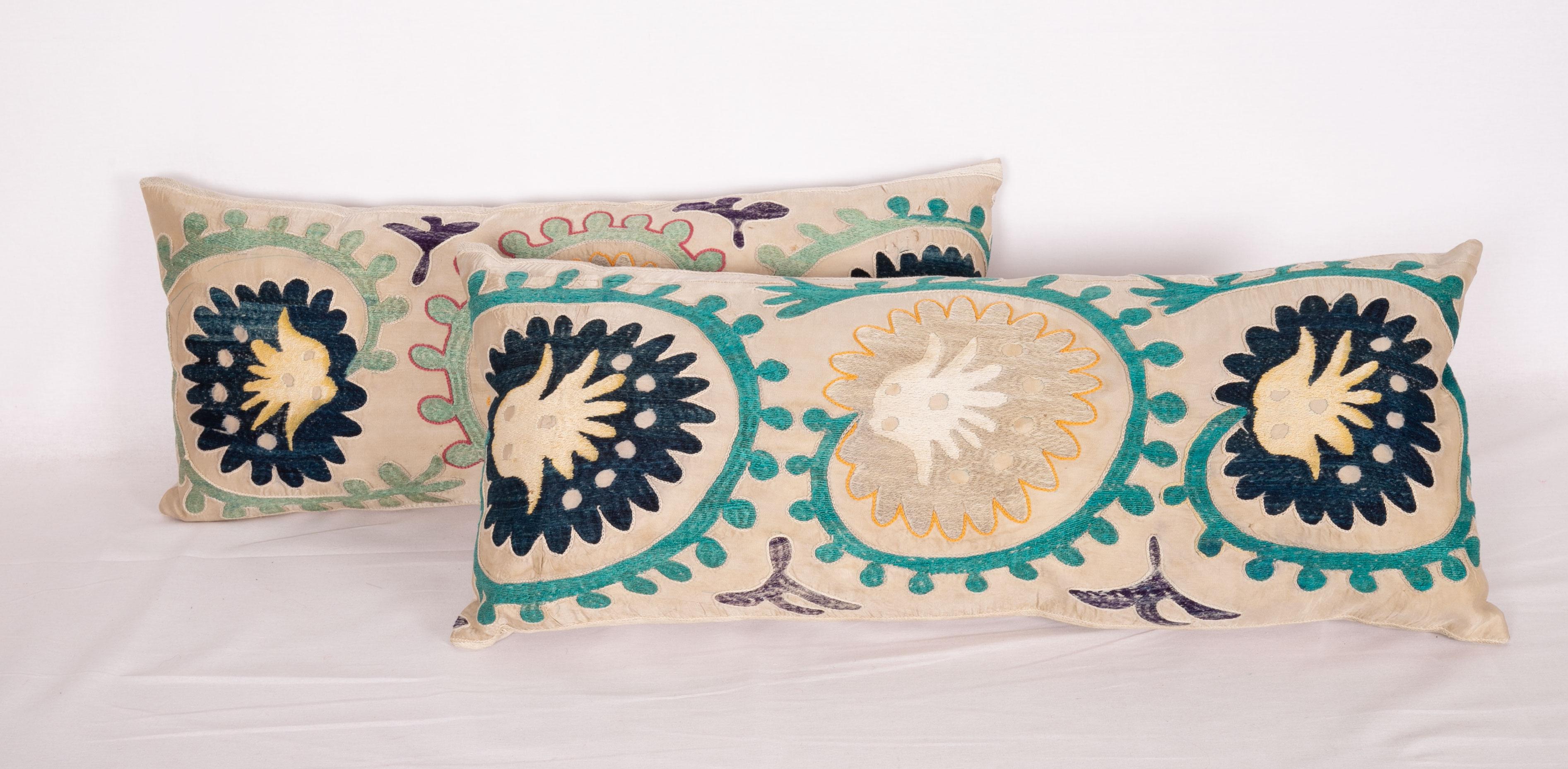 Vintage Suzani Pillow Cases from Uzbekistan, Mid-20th Century In Good Condition In Istanbul, TR