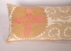 Vintage Suzani Pillow Fashioned from a Mid-20th Century Samarkand Suzani