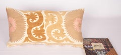 Vintage Suzani Pillow Fashioned from a Mid-20th Century Samarkand Suzani