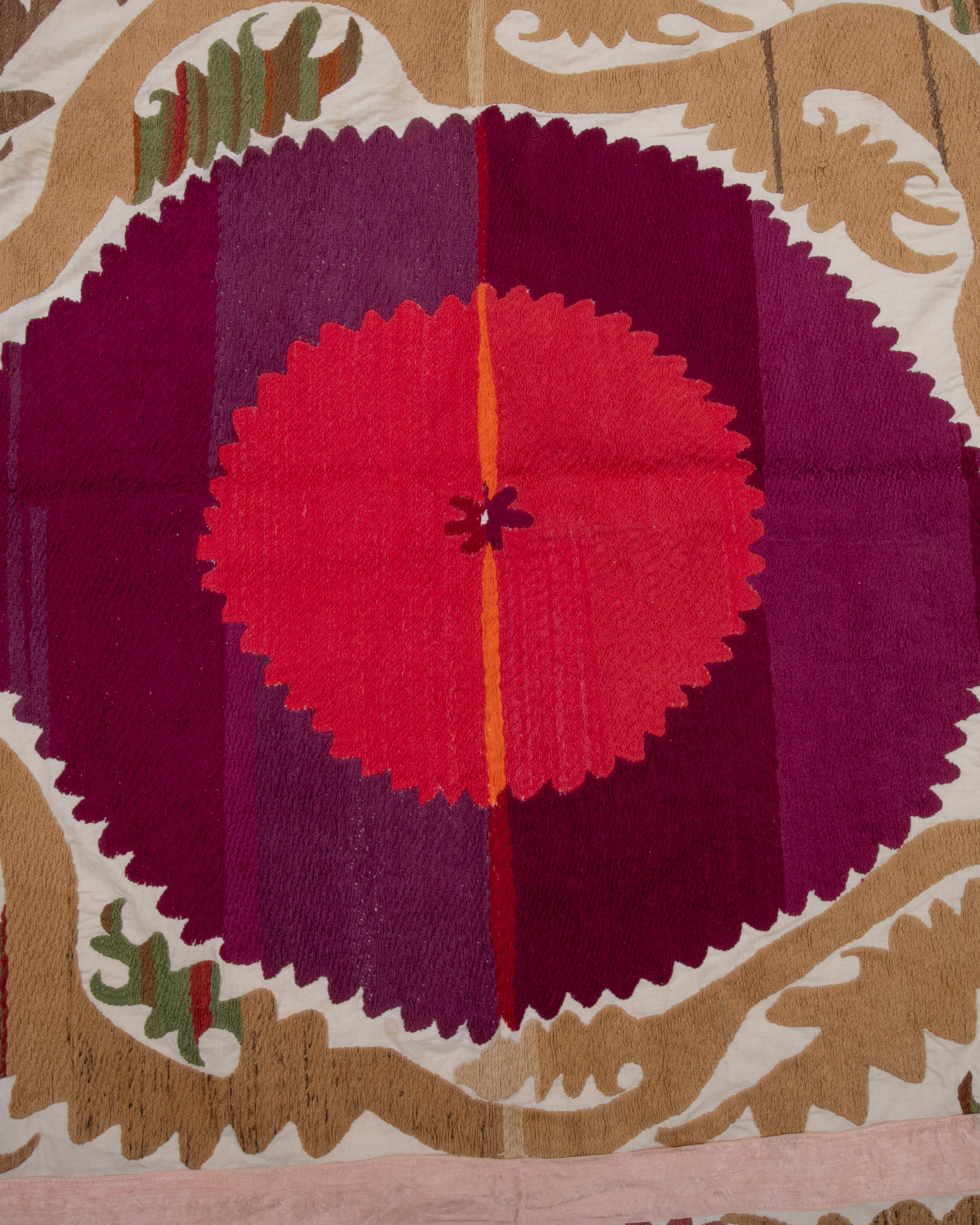 Embroidered Vintage Suzani, Samarkand, Uzbekistan For Sale