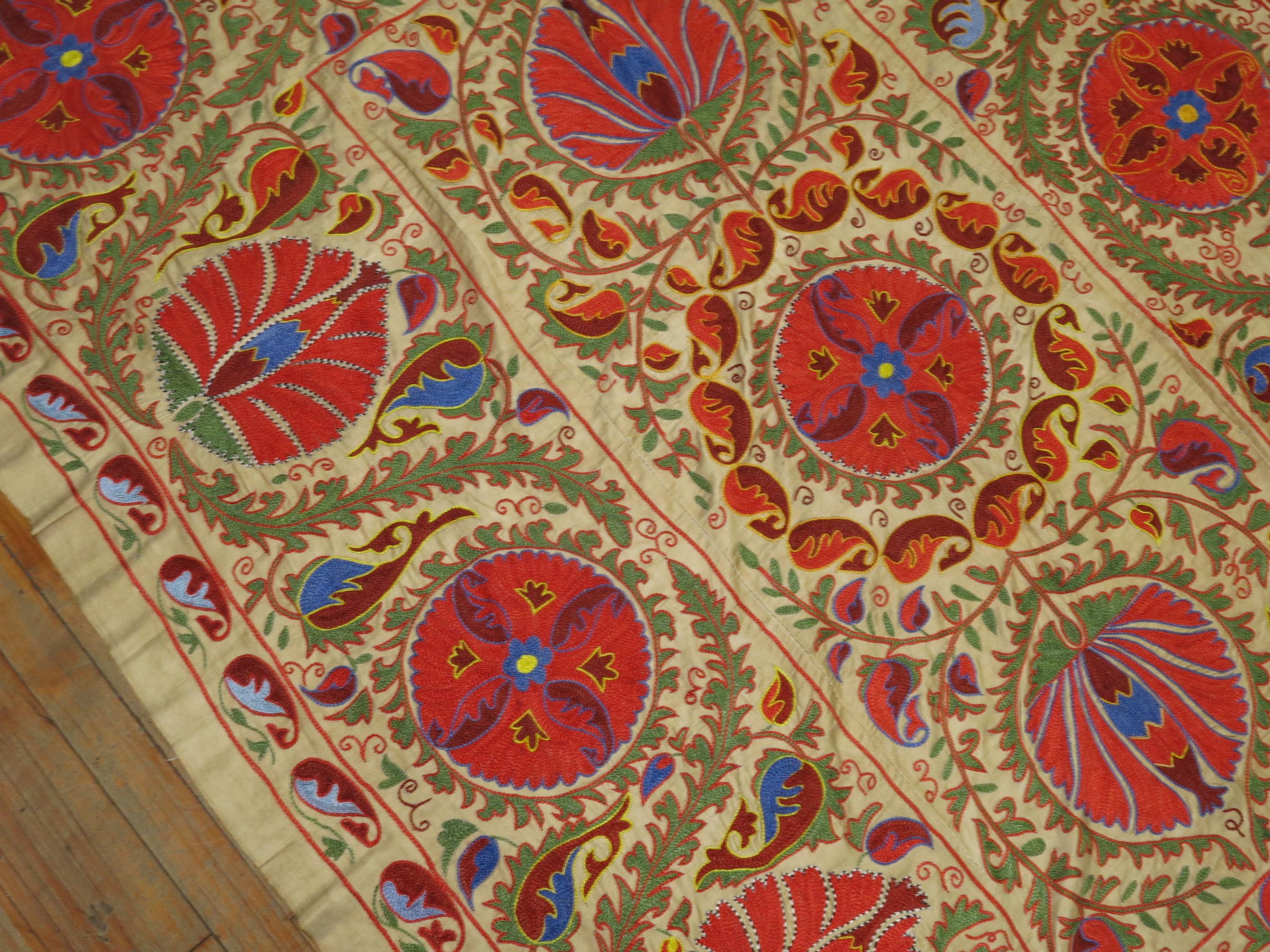 Uzbek Vintage Suzanni Embroidery