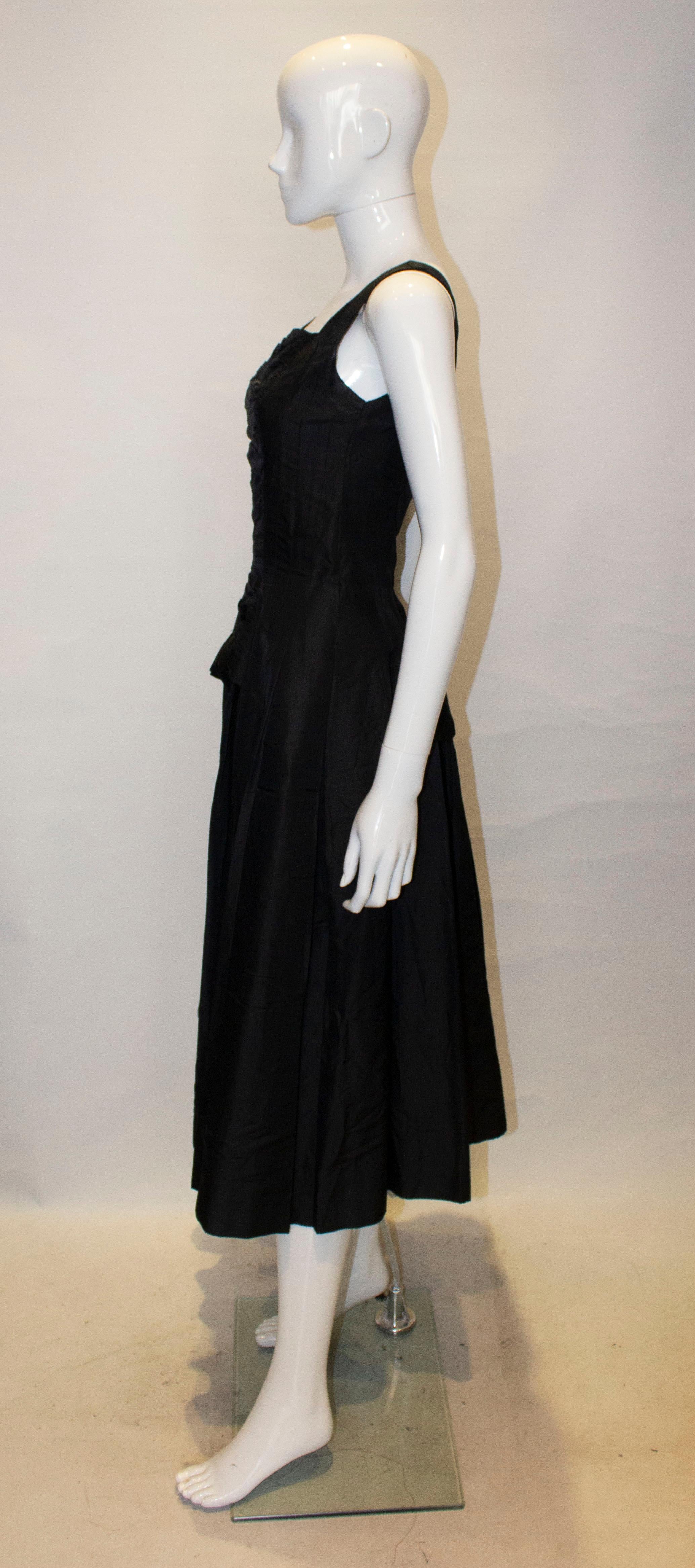 Women's Vintage Suzy Perette Black Cocktail Dress