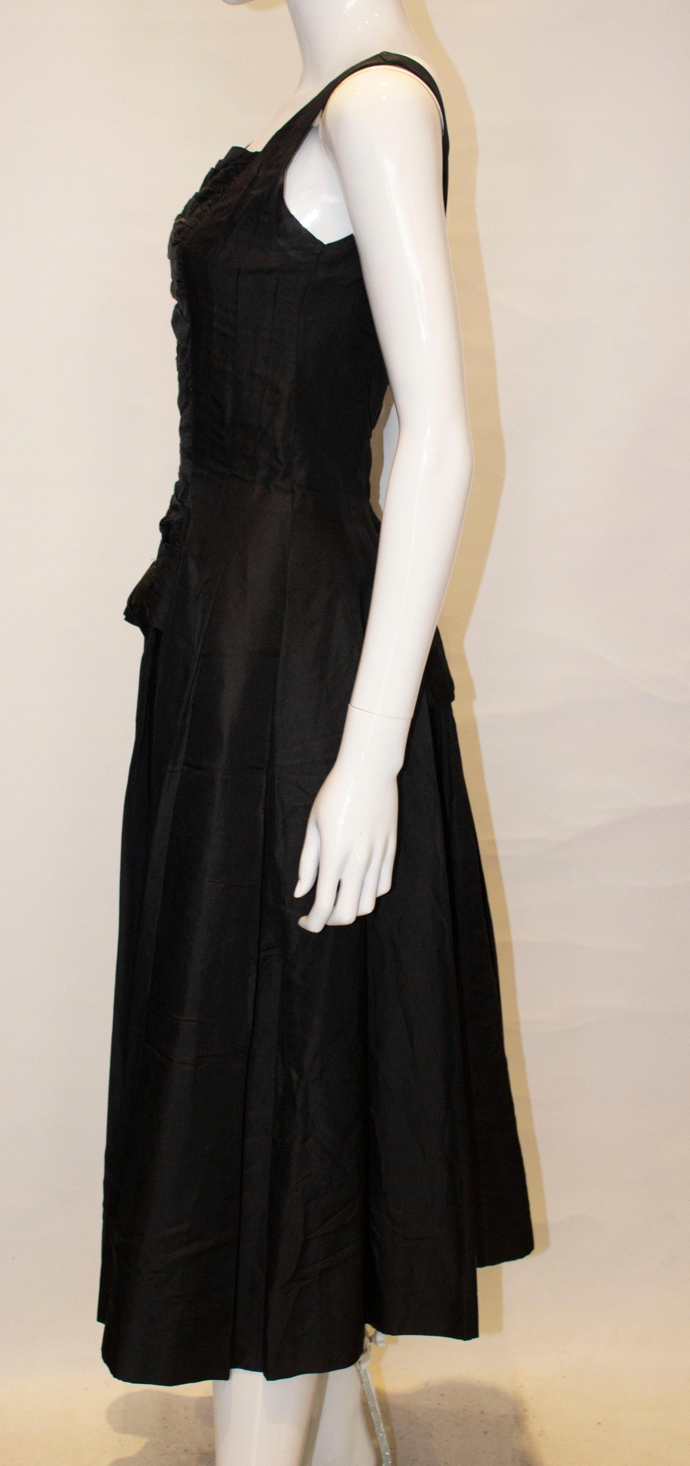 Vintage Suzy Perette Black Cocktail Dress 1