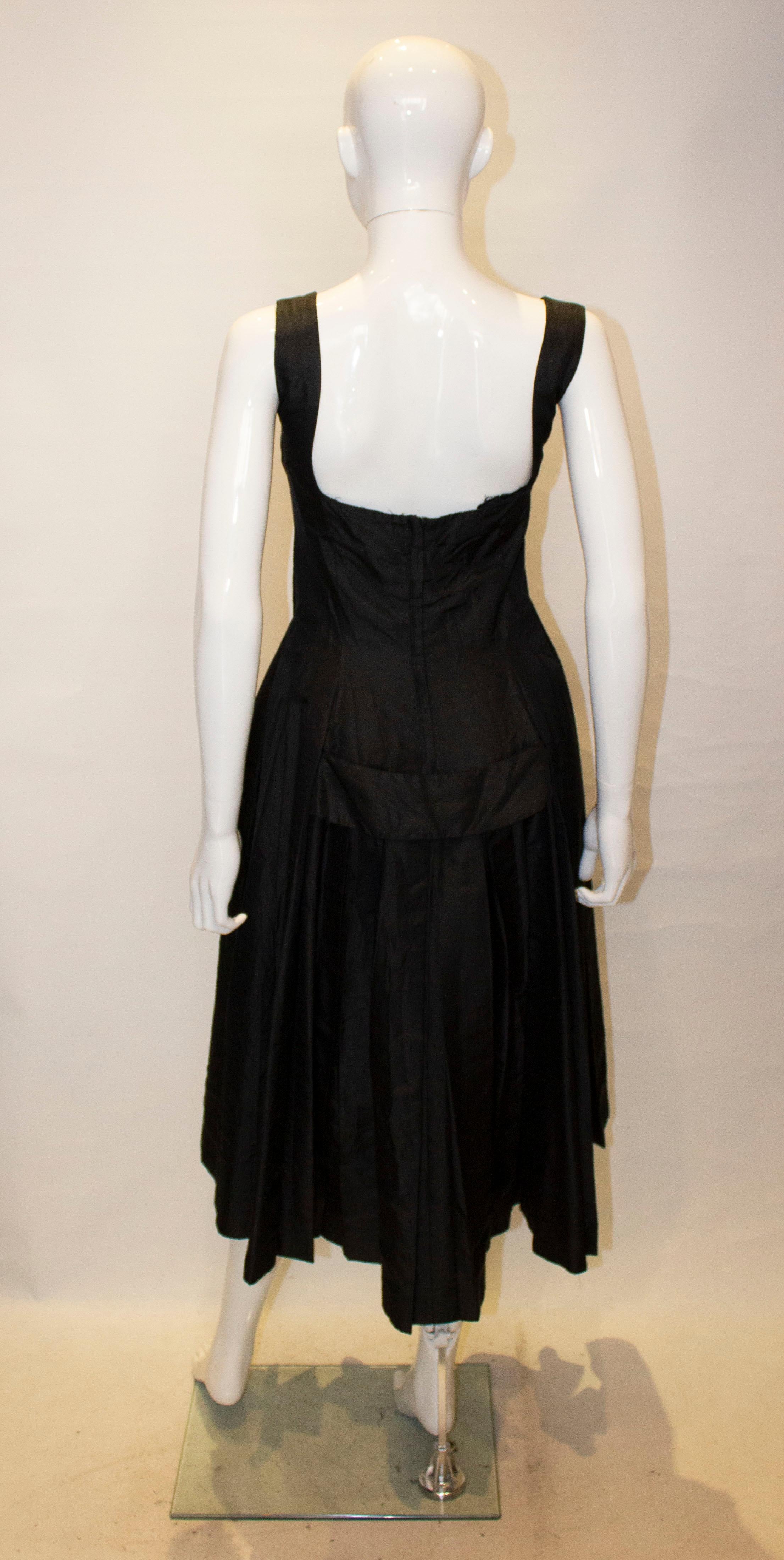 Vintage Suzy Perette Black Cocktail Dress 2