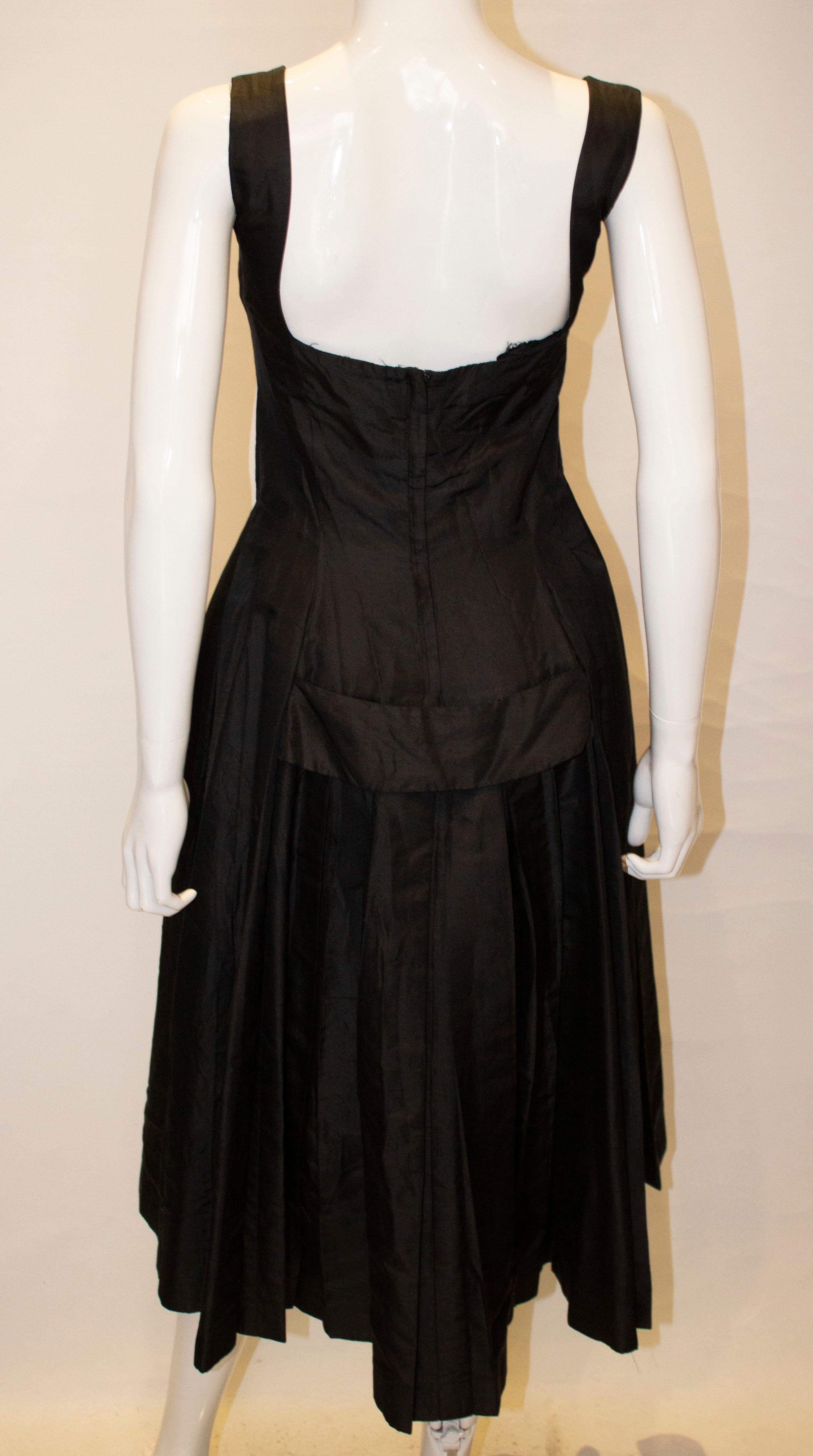 Vintage Suzy Perette Black Cocktail Dress 3