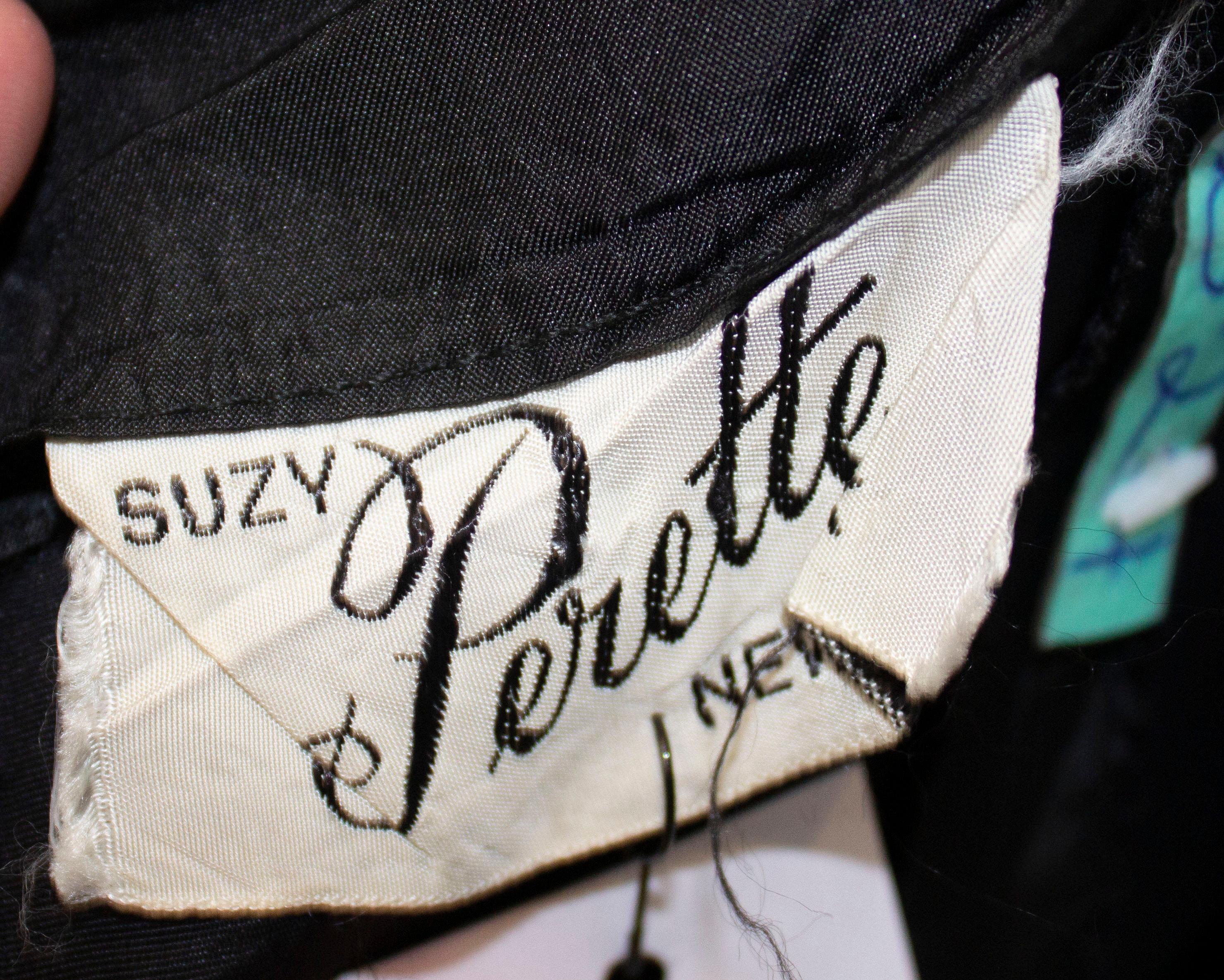 Vintage Suzy Perette Black Cocktail Dress 4