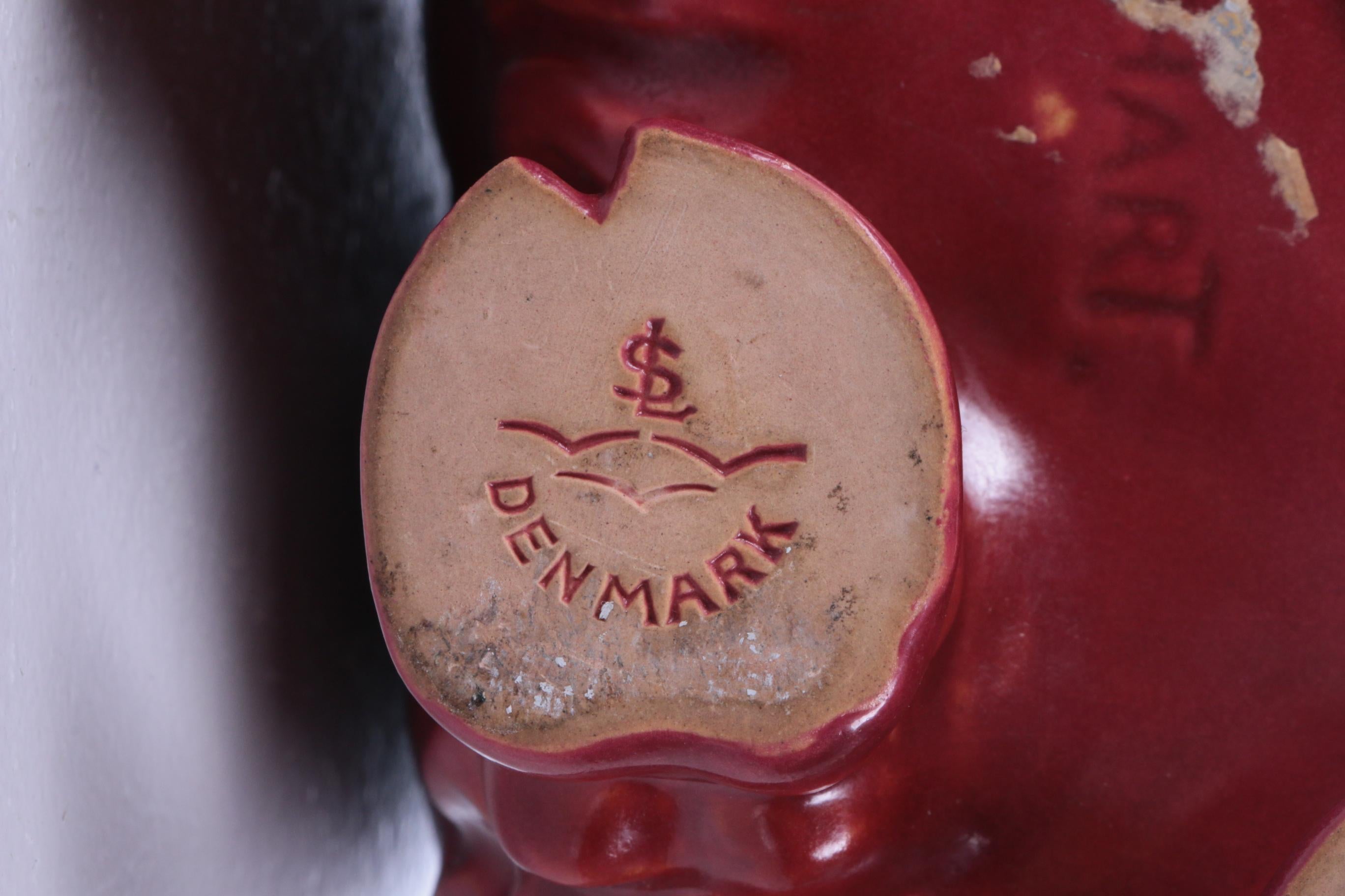 V.I.S.A. Lindhart Ceramic Bull Made Denmark en vente 6