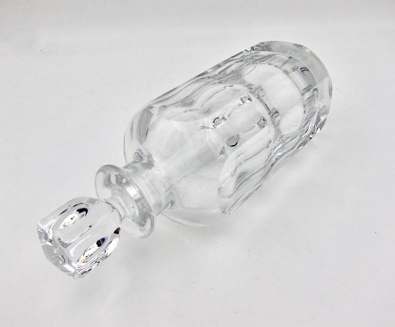 Vintage Sven Palmqvist Orrefors Heavy Cut Crystal Decanter at 1stDibs