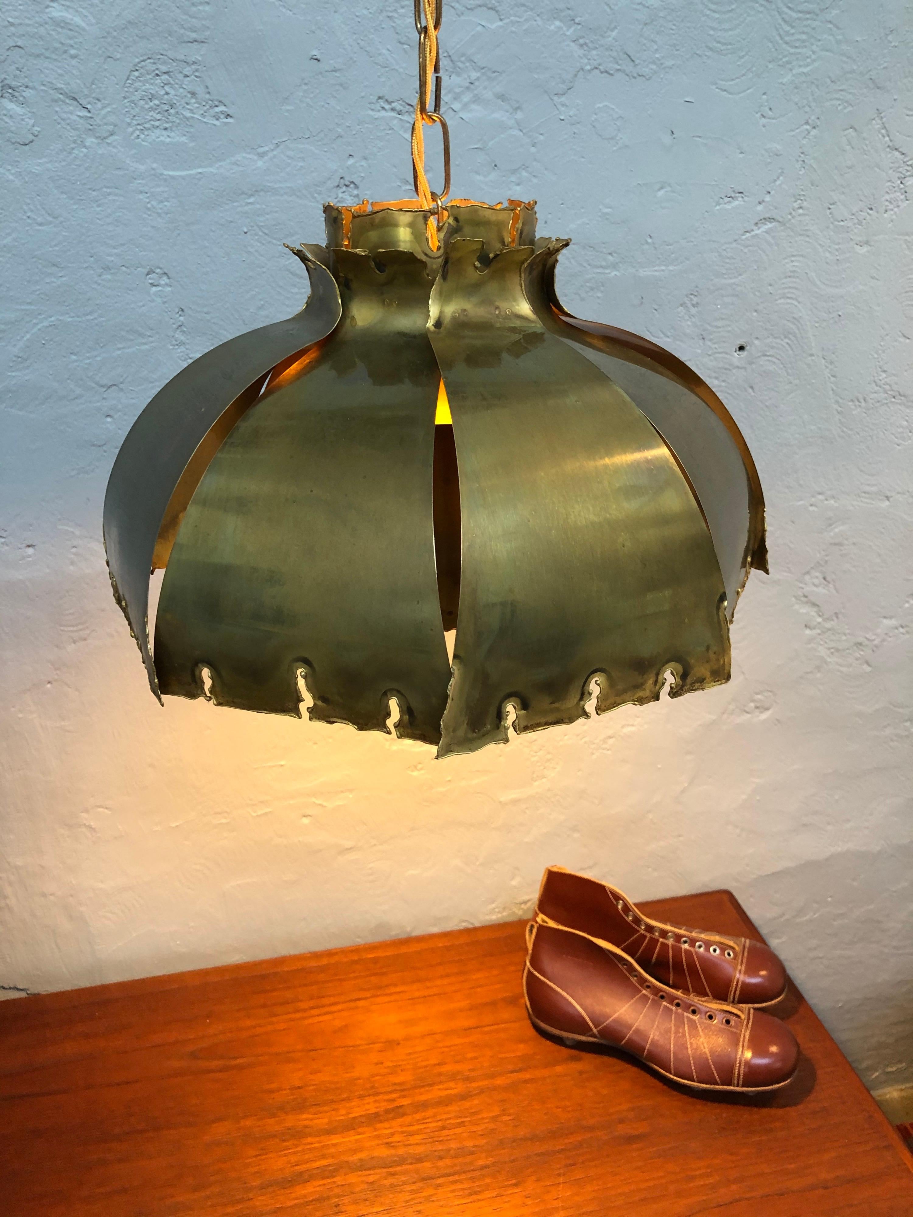 Vintage Svend Aage Holm Sørensen Chandelier Pendant Lamp 4