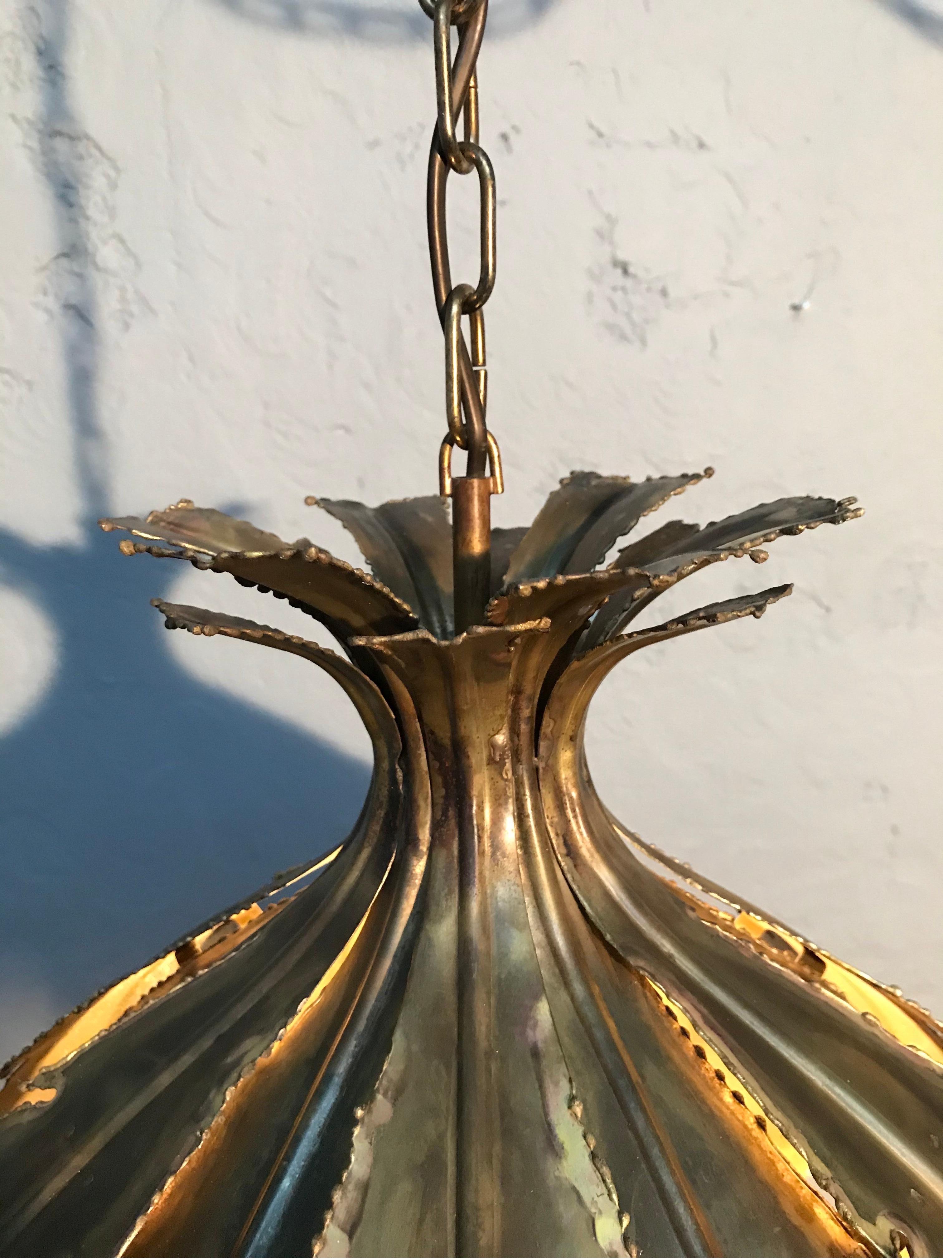 Danish Vintage Svend Aage Holm Sørensen Chandelier Pendant Lamp For Sale