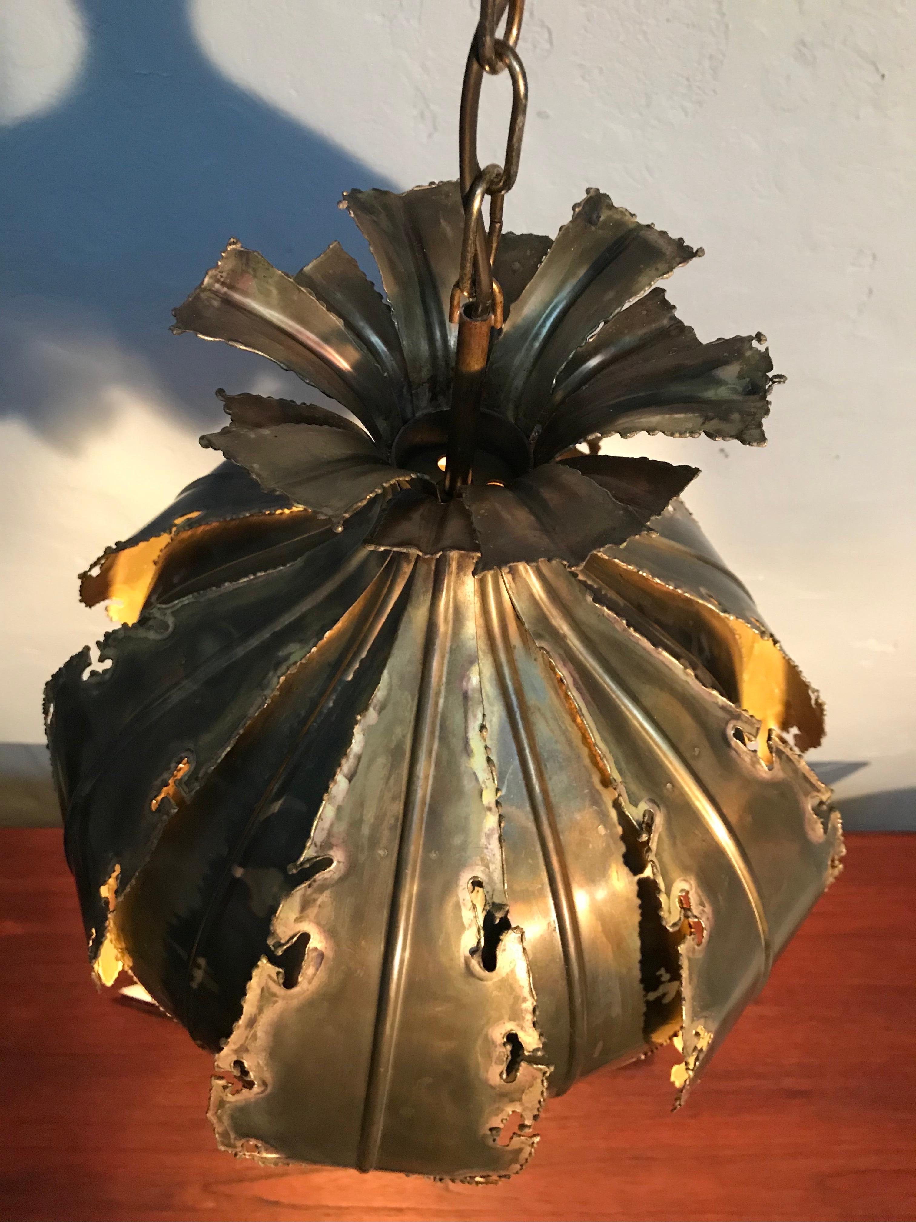 Lámpara colgante de araña vintage Svend Aage Holm Sørensen Hecho a mano en venta