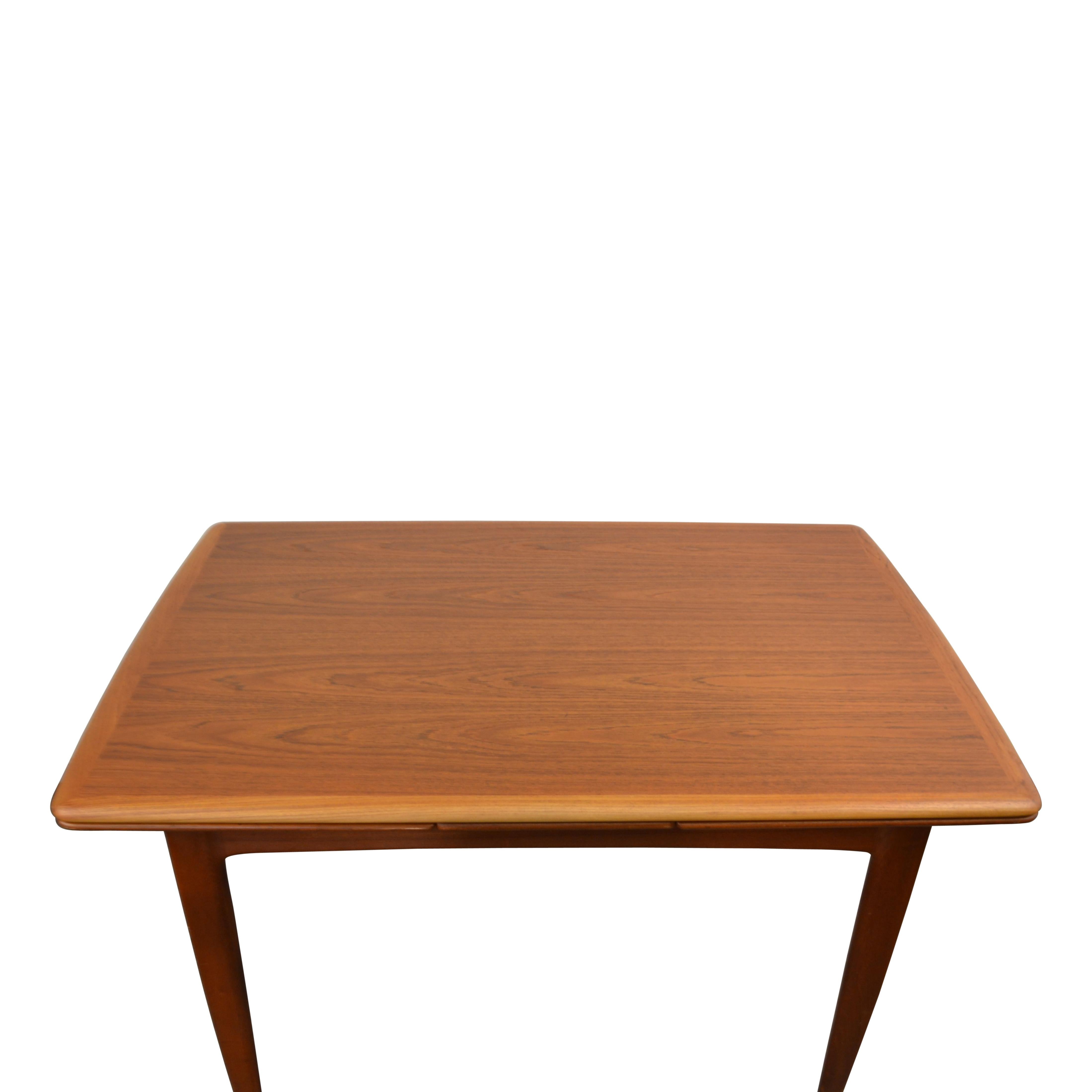 Danish Vintage Svend Aage Madsen Teak Extendable Dining Table For Sale