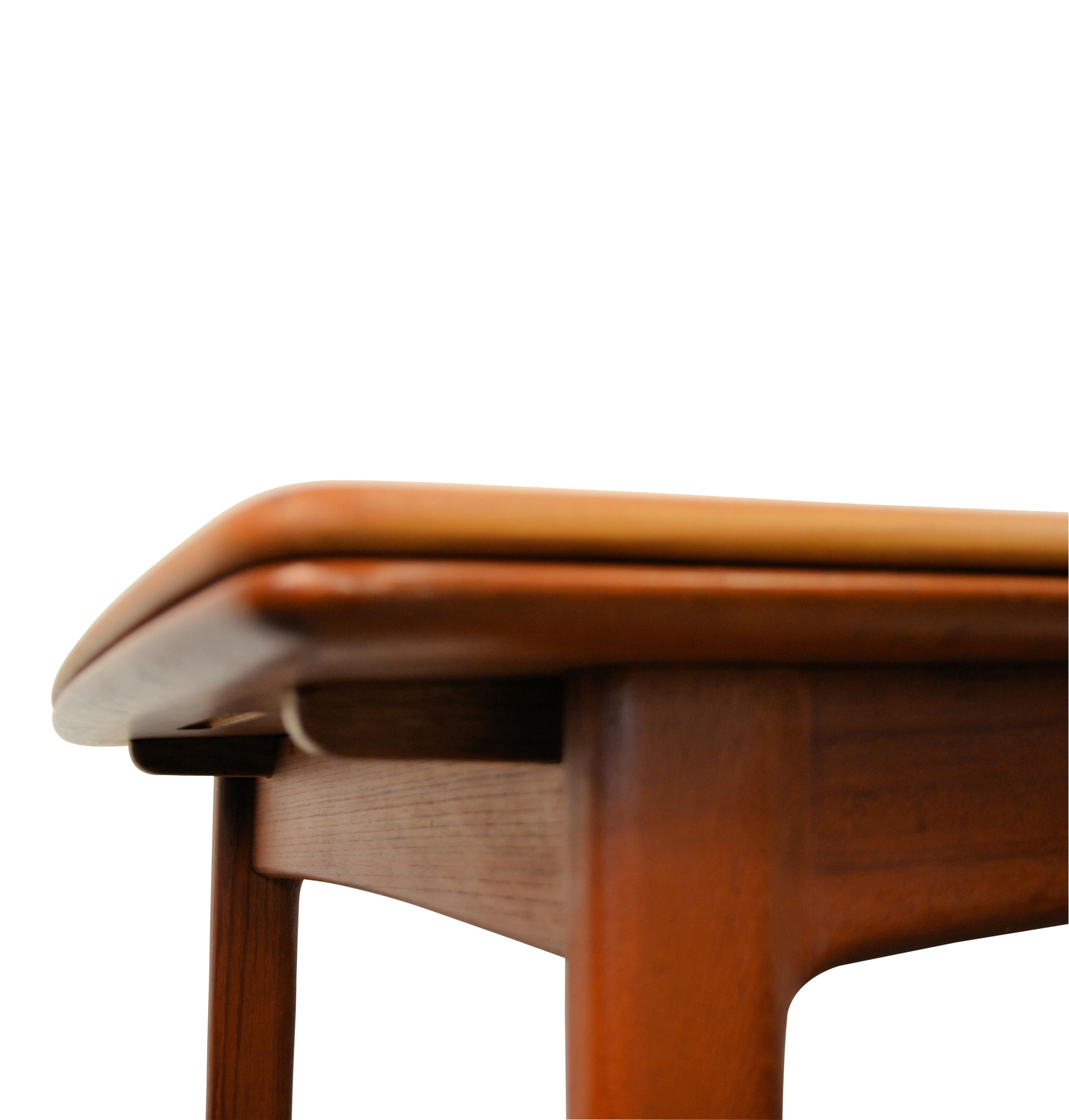 20th Century Vintage Svend Aage Madsen Teak Extendable Dining Table For Sale