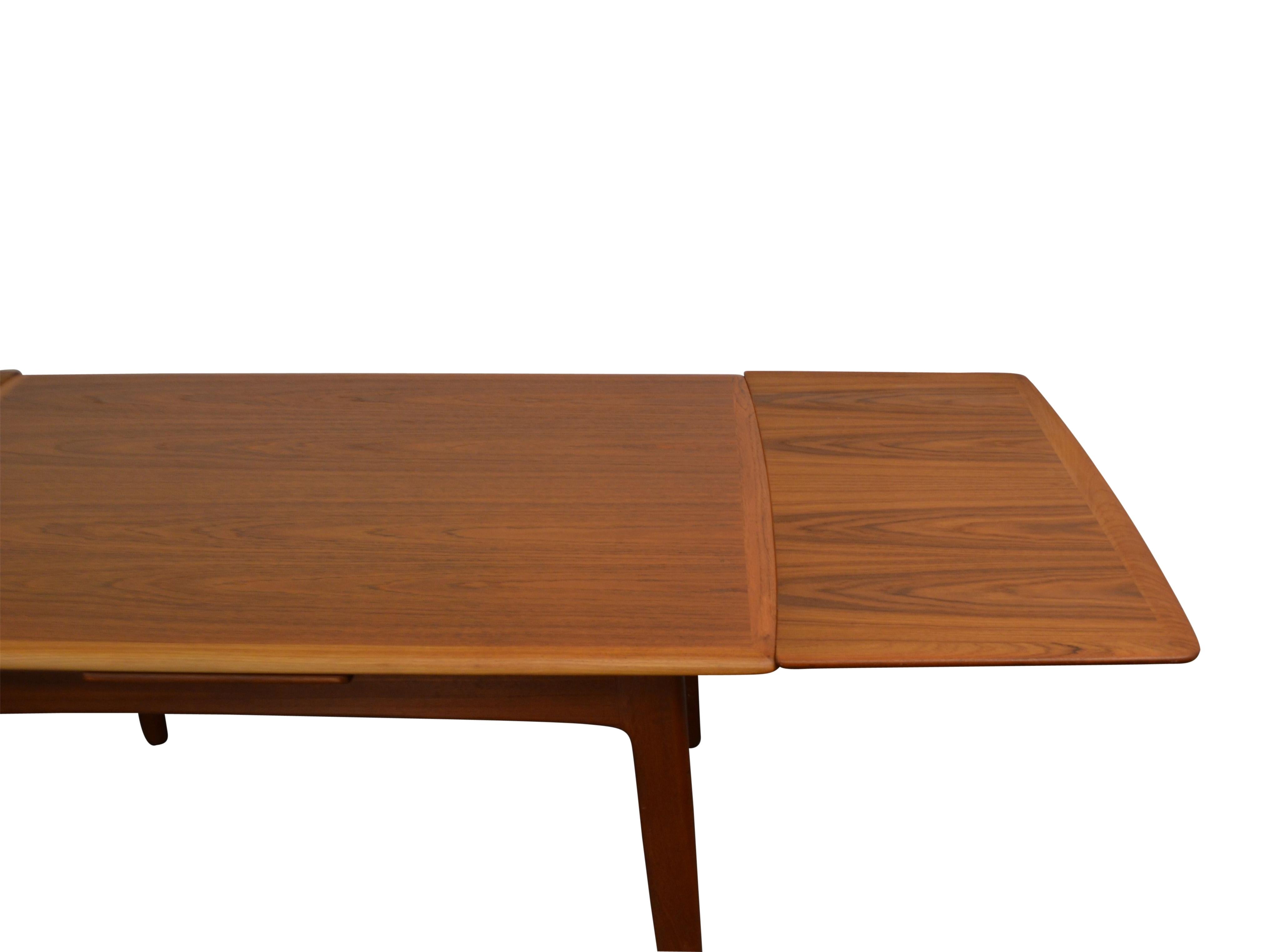 Vintage Svend Aage Madsen Teak Extendable Dining Table For Sale 3