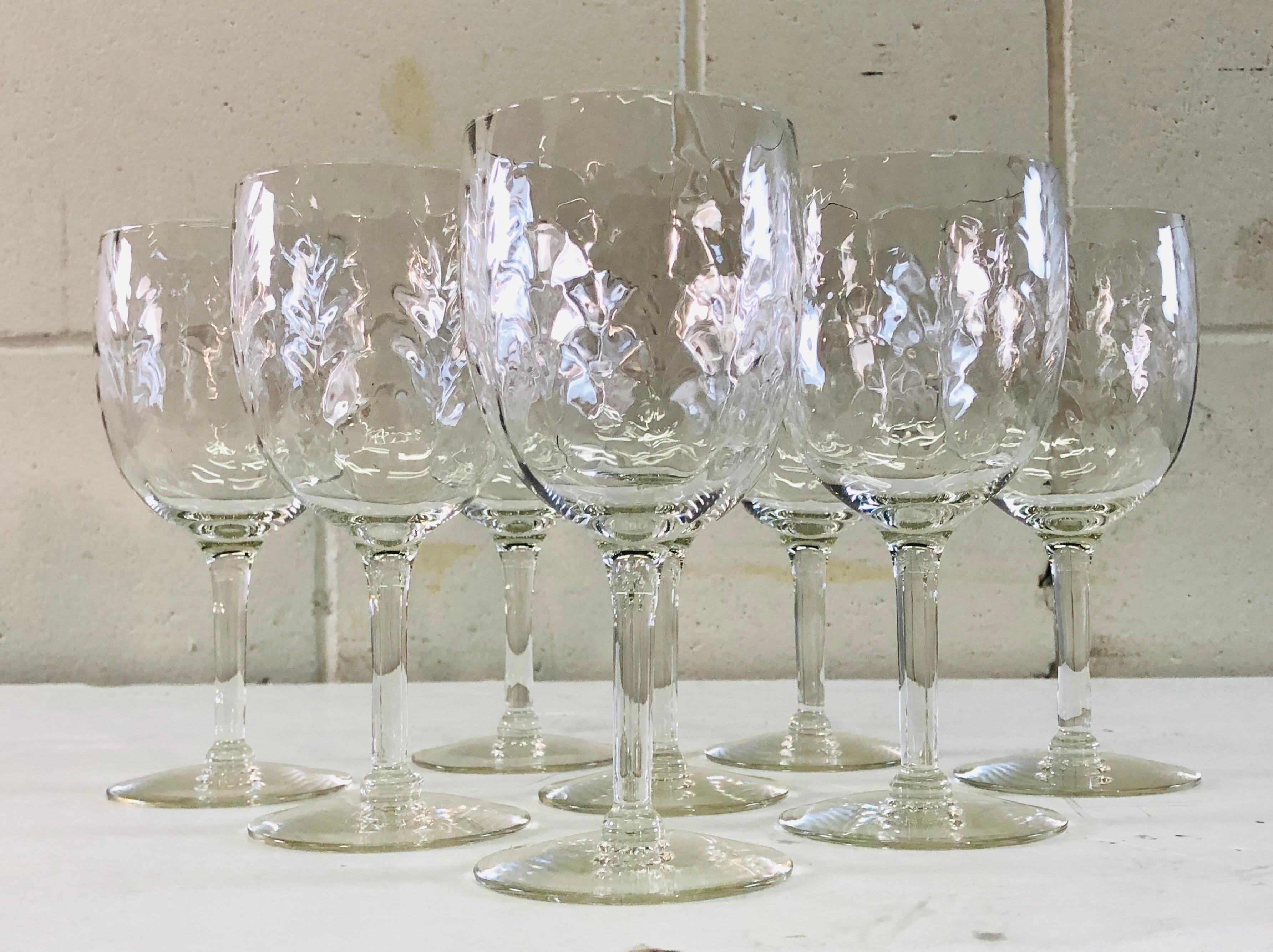 tall crystal wine glasses