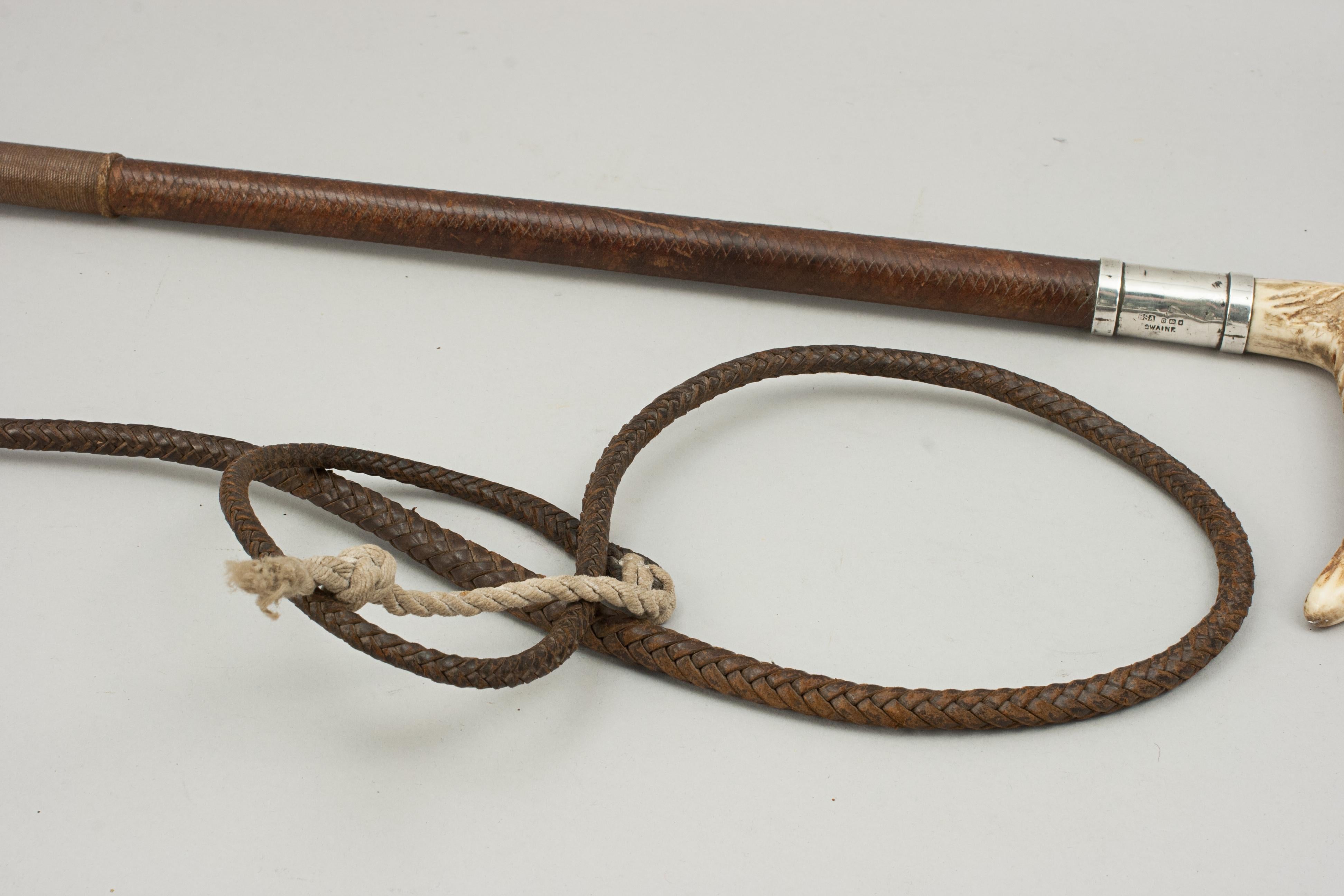 Vintage Swaine & Adeney Hunting Crop, Hunting Whip 2