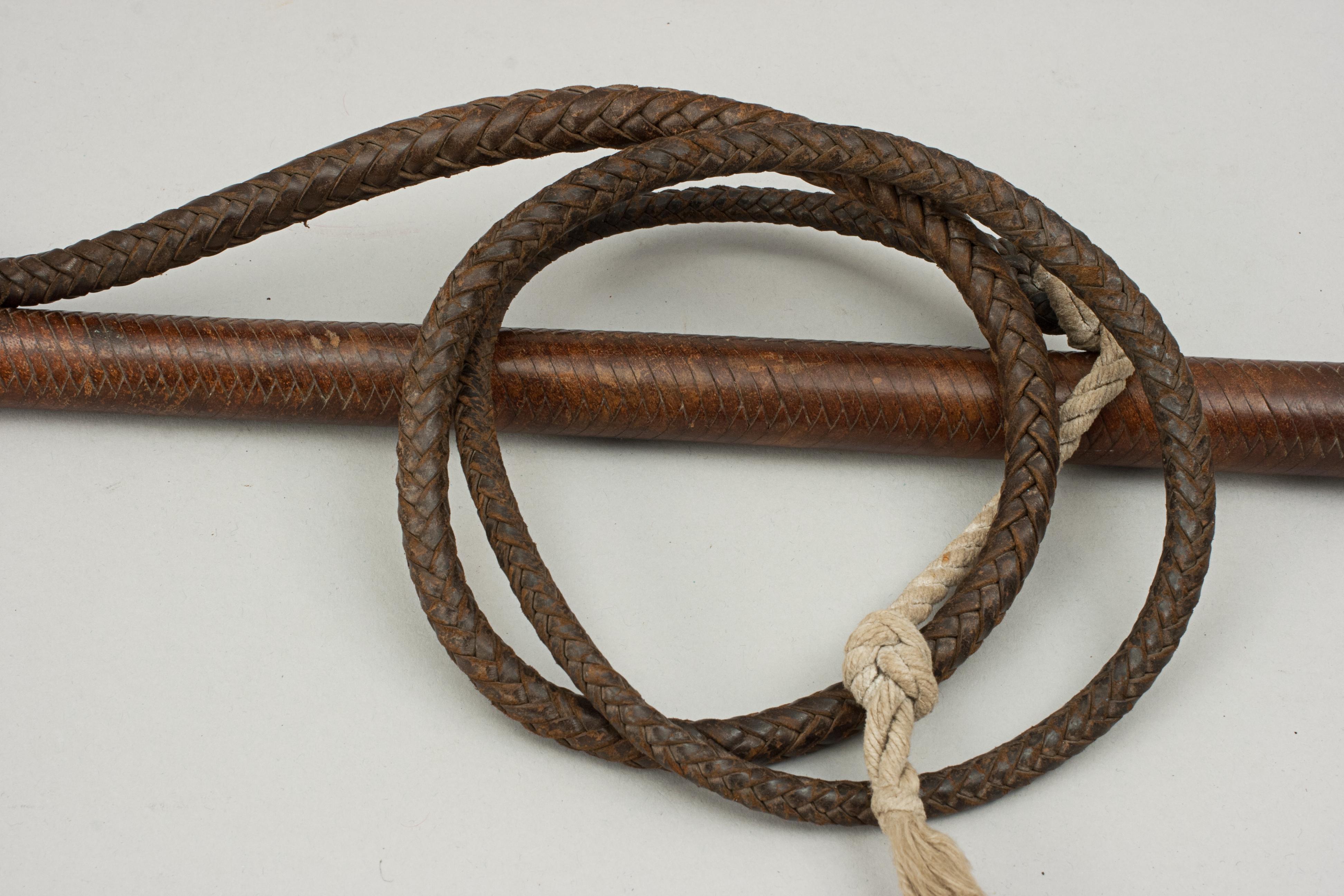 Mid-20th Century Vintage Swaine & Adeney Hunting Crop, Hunting Whip