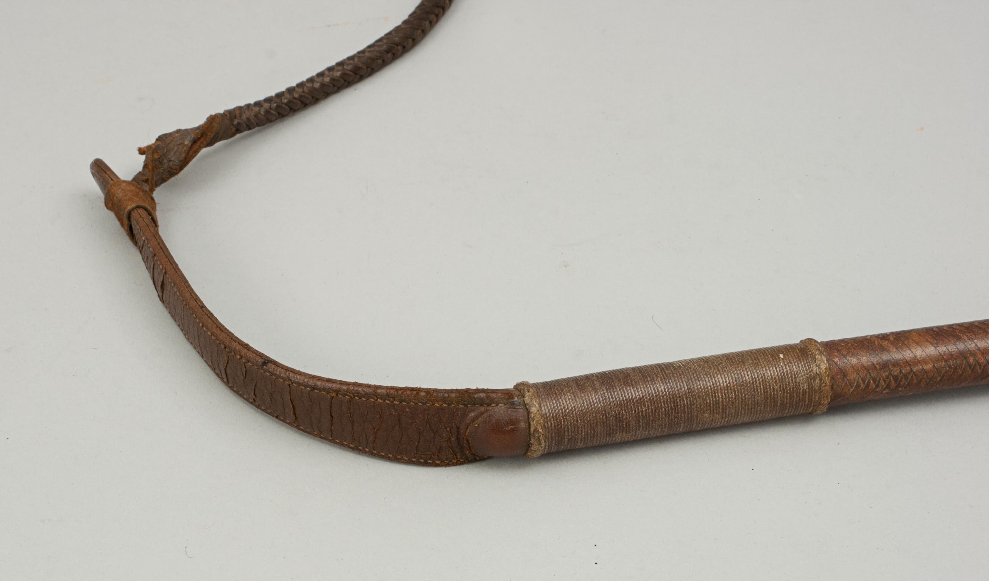 Antler Vintage Swaine & Adeney Hunting Crop, Hunting Whip