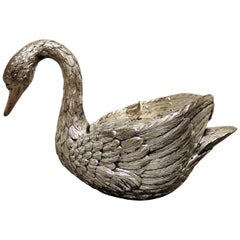 Vintage Swan Ice Bucket by Mauro Manetti, 1970s
