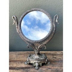 Vintage Swan Table Mirror