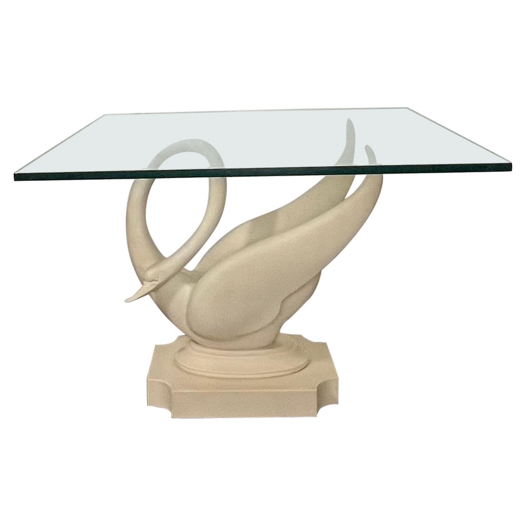 Mesa de cisne vintage Maison Jansen Firmada en venta