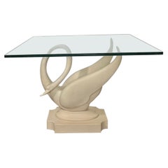Mesa de cisne vintage Maison Jansen Firmada