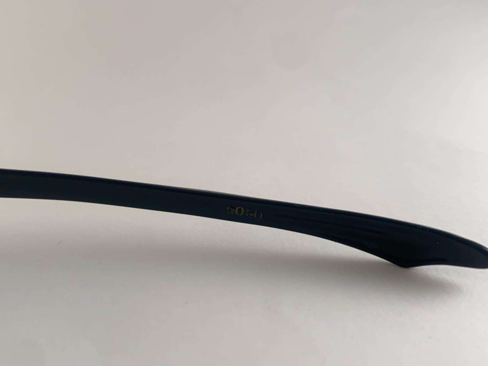 Lunettes de soleil vintage Swank 1960's Cat Eye Black Made In France en vente 2